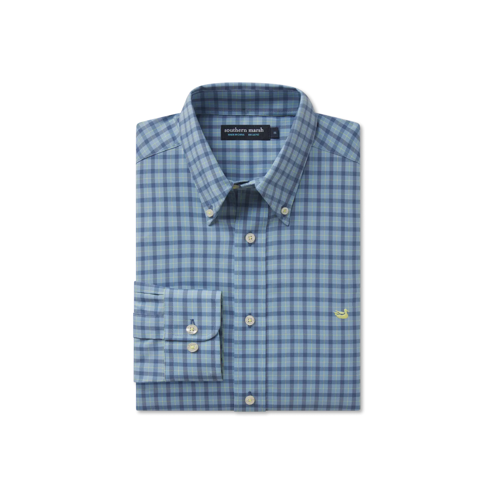 Printed Pattern Trendy Daywear Idlewild Performance Gingham Dress Shirt