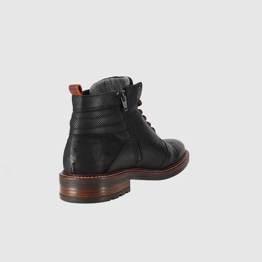 Indiana Lace Up Boots Black sweat-wicking Daily Utility