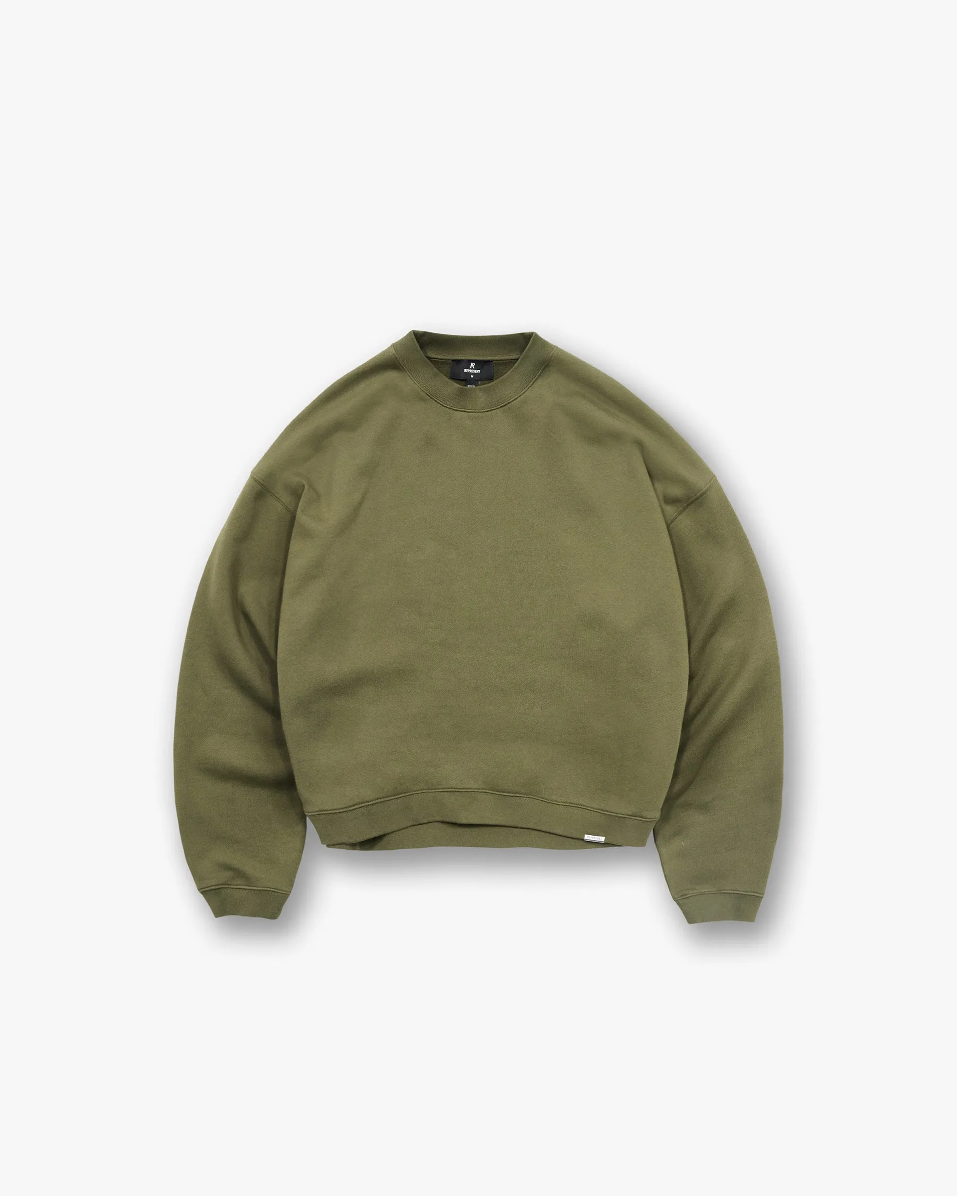 Initial Boxy Sweater - Army Green product promotion