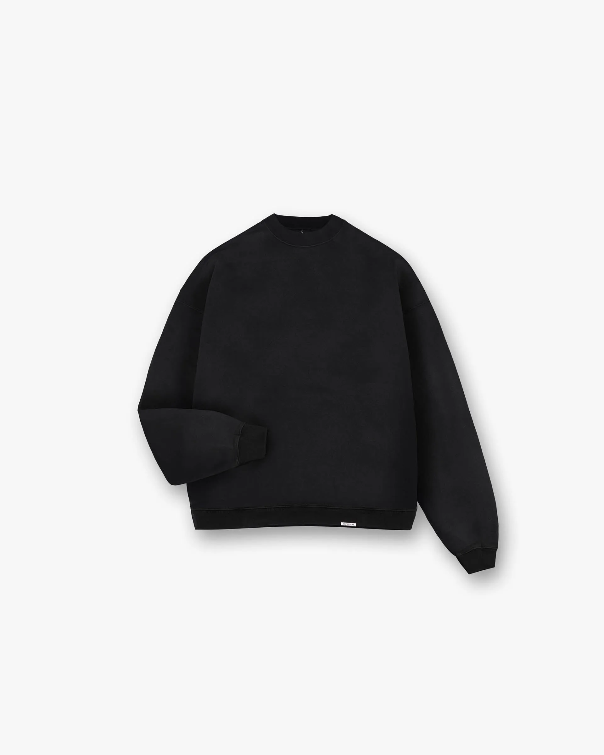 Initial Boxy Sweater - Black Minimal Comfort