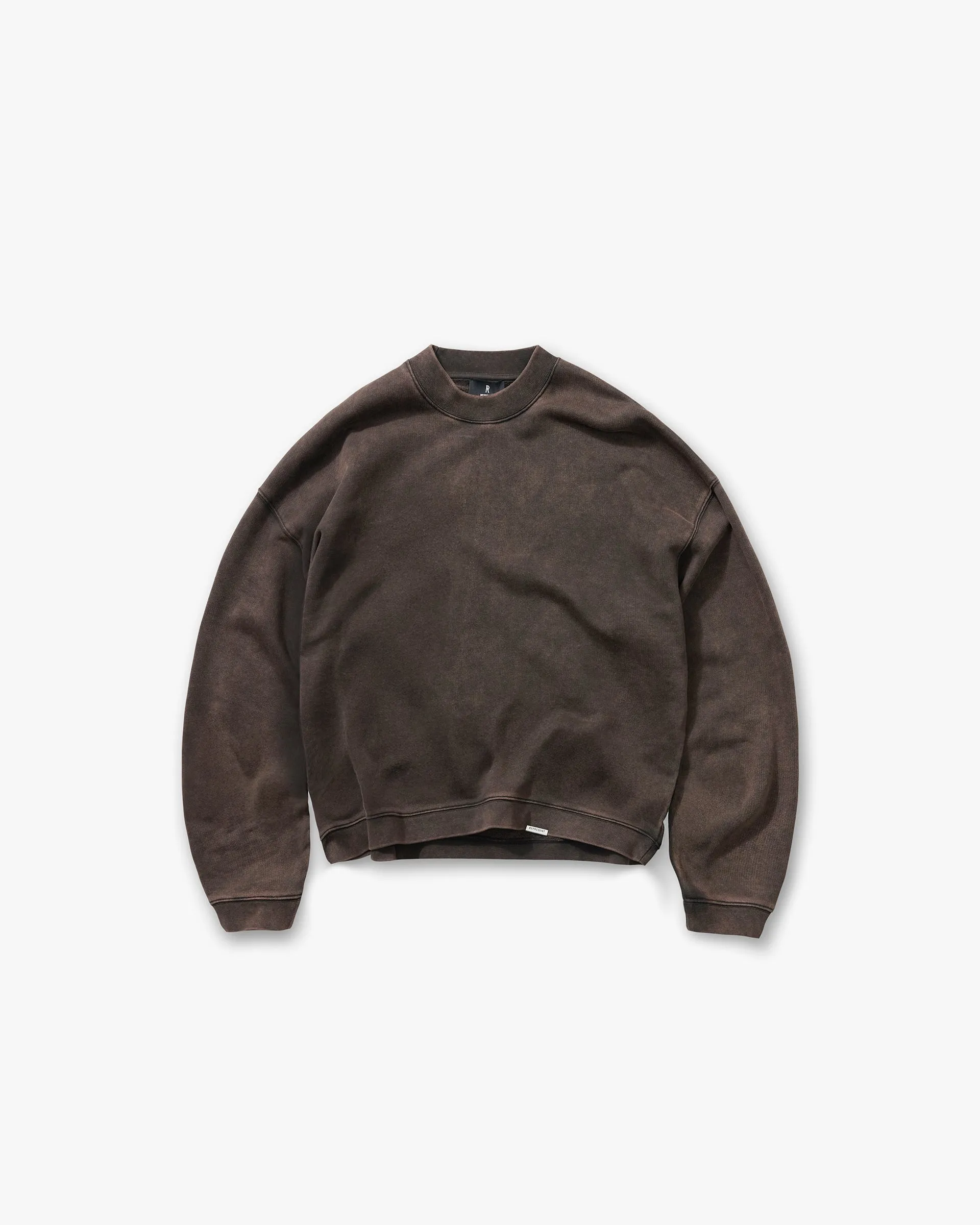 Water-Repellent Finish Cool Outfit Initial Boxy Sweater - Coffee