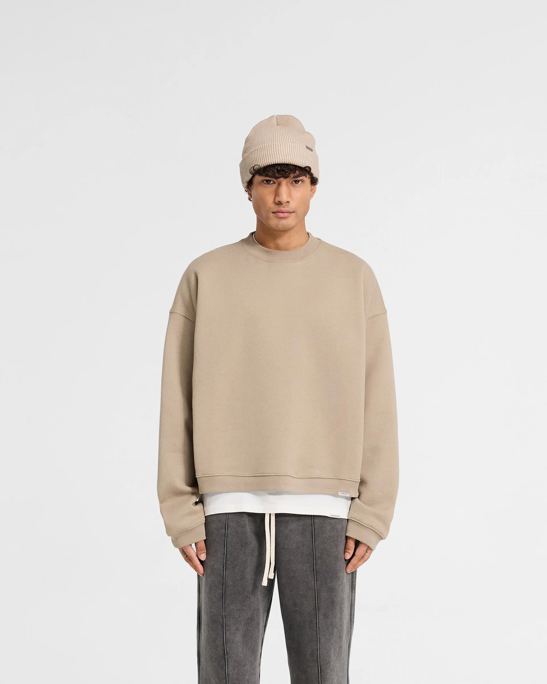 Initial Boxy Sweater - Dune Modern Fit