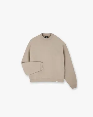 Initial Boxy Sweater - Dune Layer Comfort