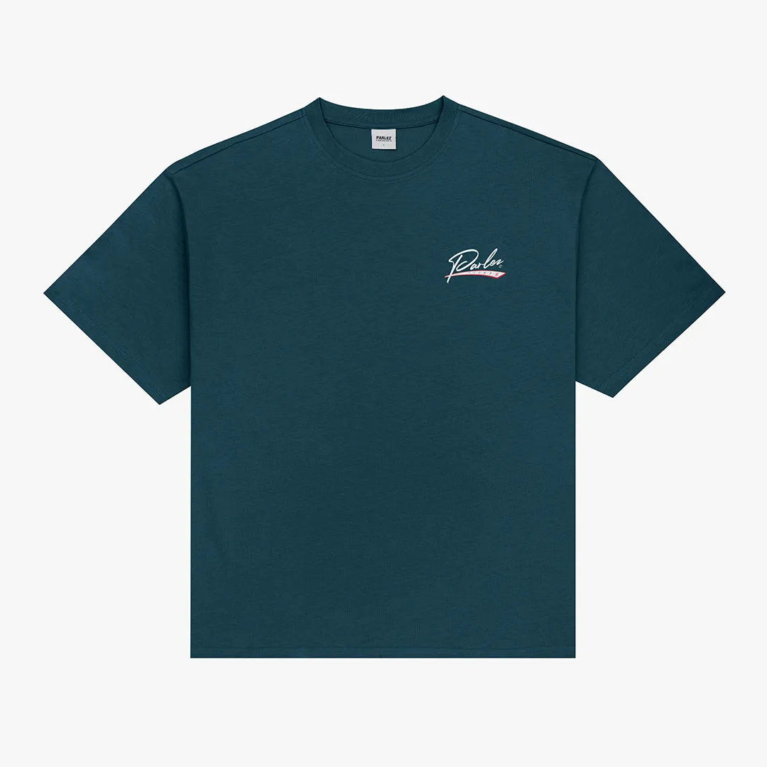 Fashion-Forward Look Cozy Wearable Inning Os T-Shirt Petrol