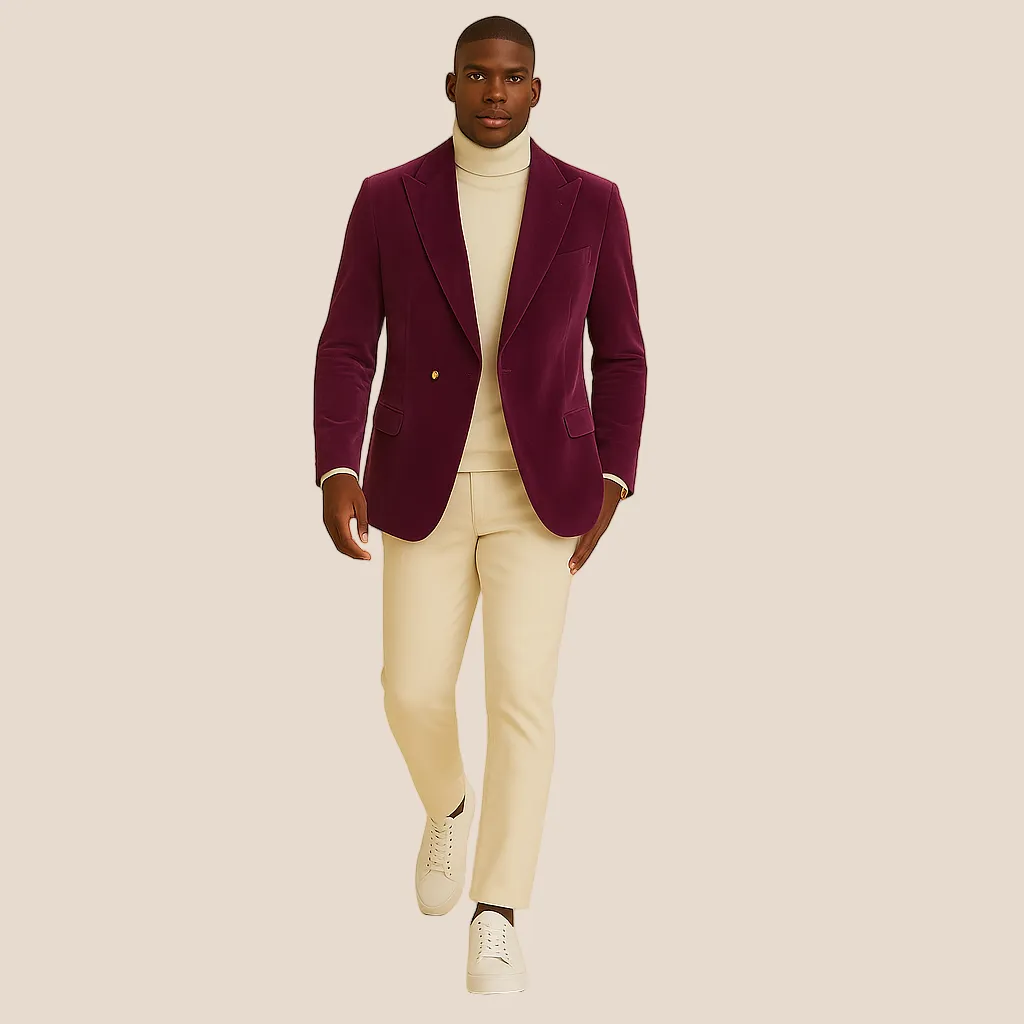 ExpandableSideGussets Army Style Inserch BL-007 Velvet Blazer Deep Violet