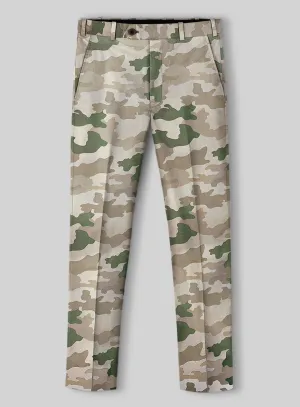 Secure Waistband All Fit Italian Cotton Santoro Camo Pants
