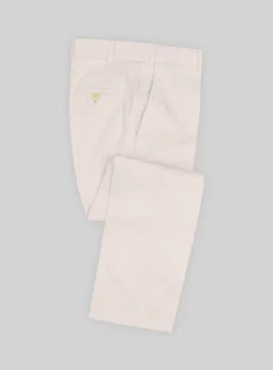 Italian Light Pink Cotton Stretch Pants AdjustableTabs Unisex style