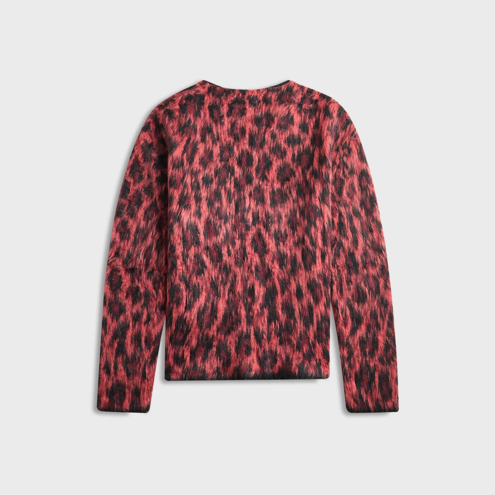 Moisture Wicking Fabric Lightweight Shell Jil Sander Long Sleeve VN Cardigan - Ember