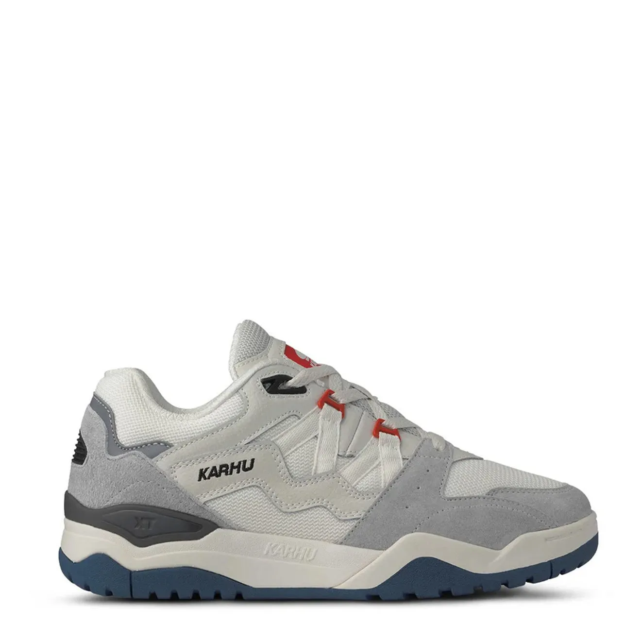 Lift Up Lace Up Style Karhu Fusion XT Trainer Dawn Blue / Blanc de Blanc