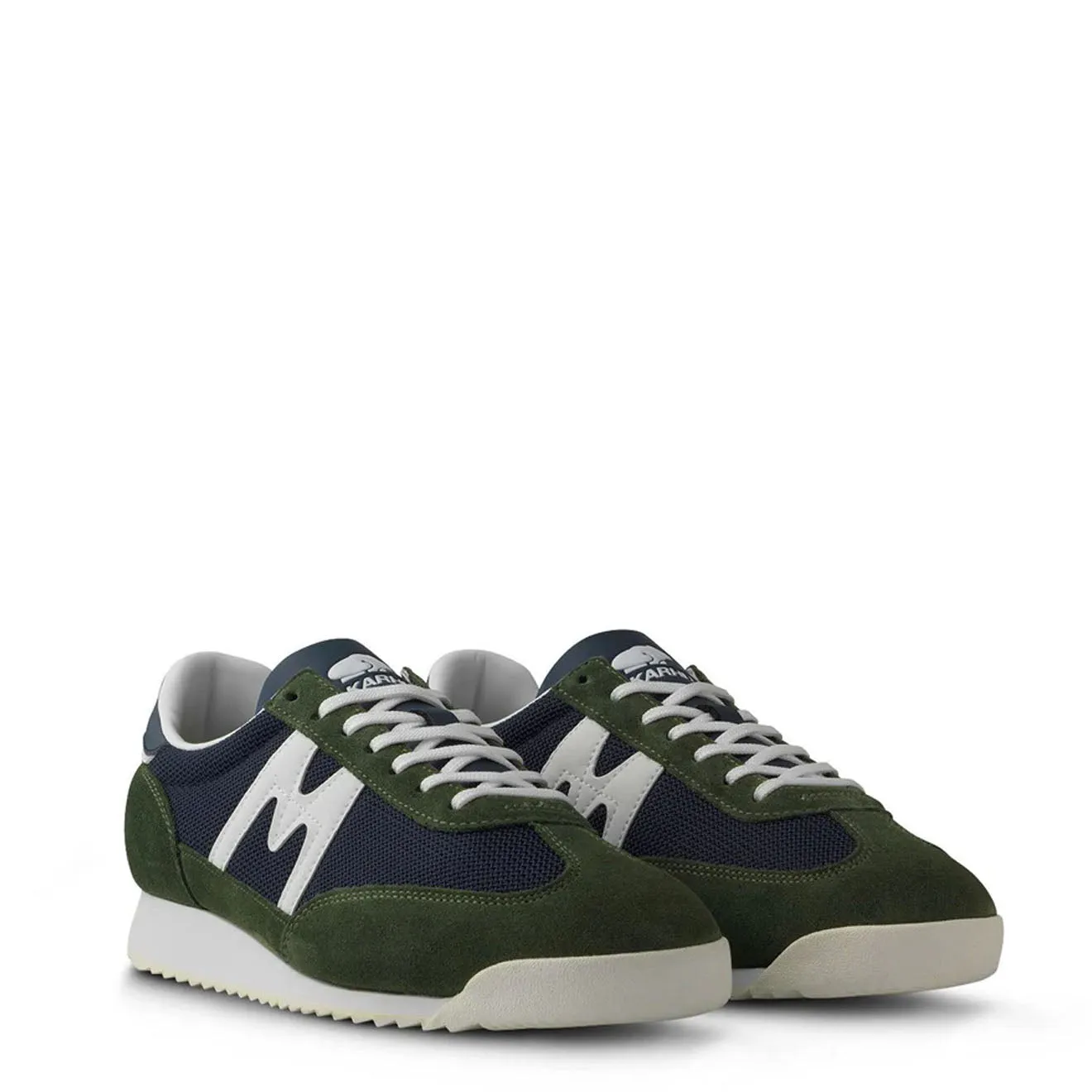 Karhu Mestari Trainer Bronze Green / White Abrasion Resistant Toe Slim Form