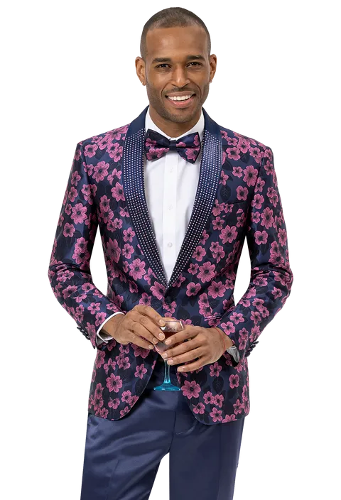 Full Length Zipper CompactPacking Kent & Park J156 Blazer Blue/Pink