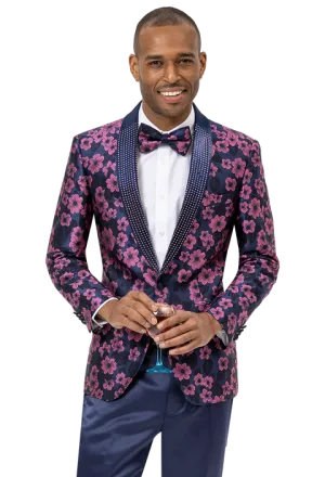 Soft Touch Texture Kent & Park J156 Blazer Blue/Pink