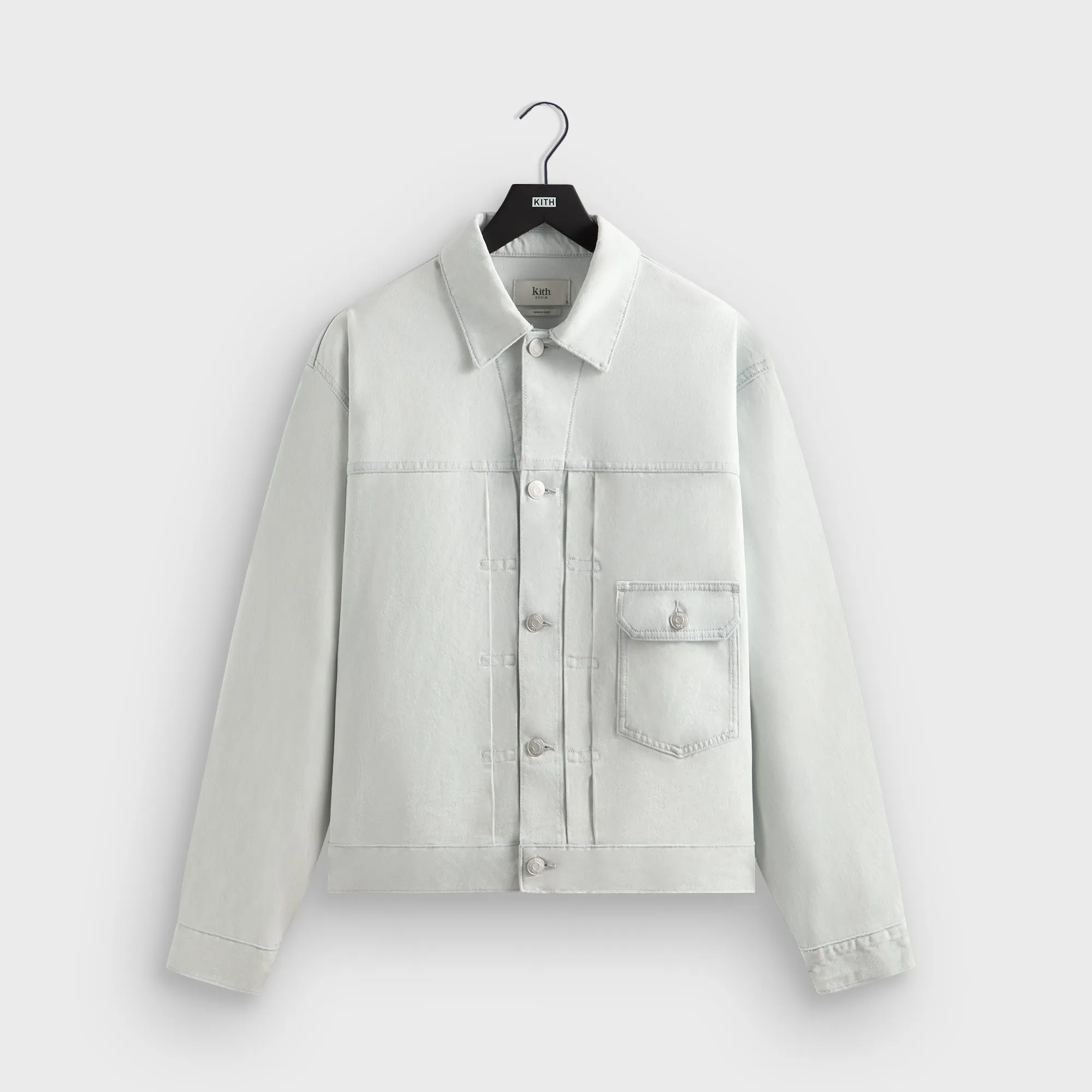 Durable Fabric Non Bulky Design Kith Alonzo Denim Jacket - Eden Wash