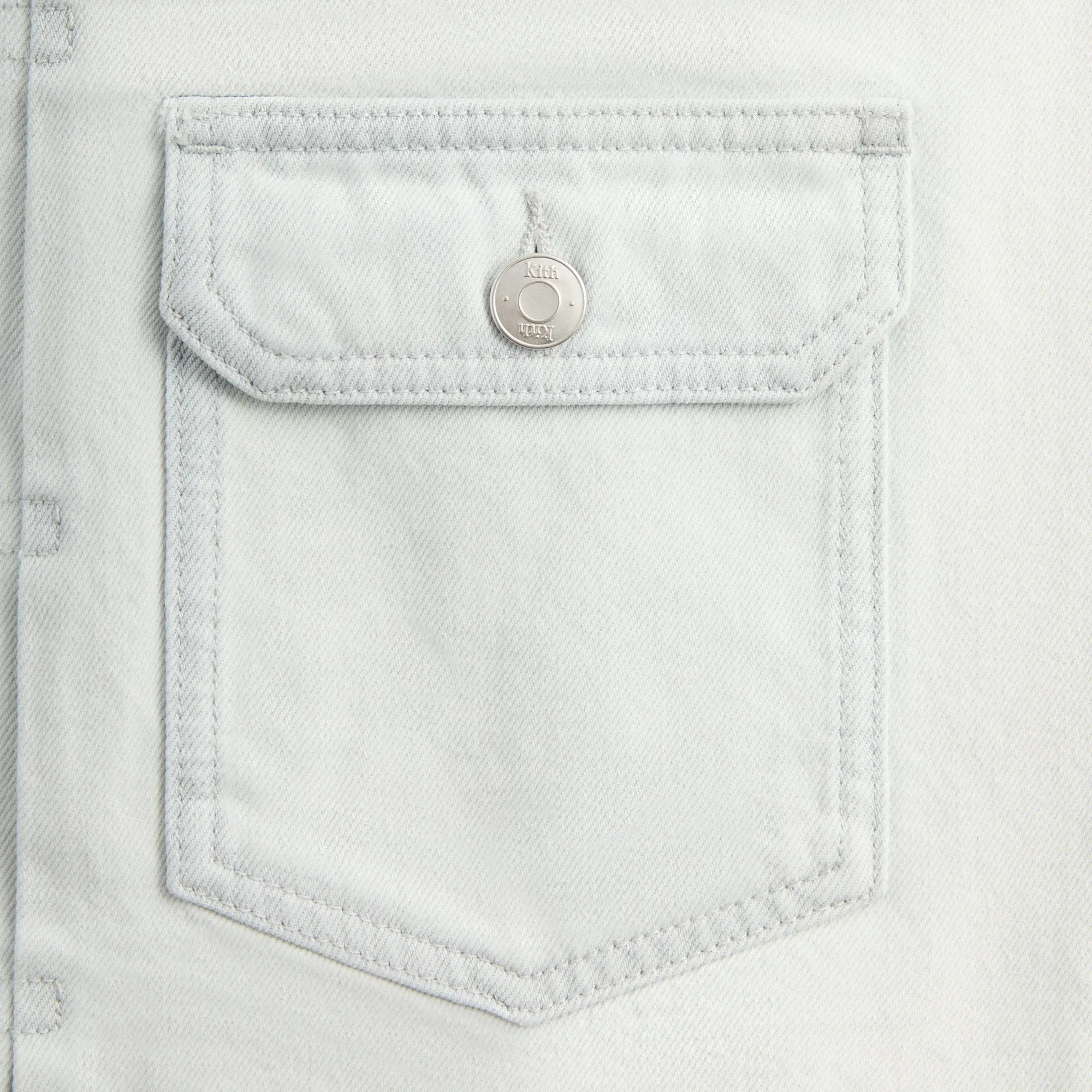 Kith Alonzo Denim Jacket - Eden Wash Cuffs Adjust Durable Corrosion Resistant Zippers