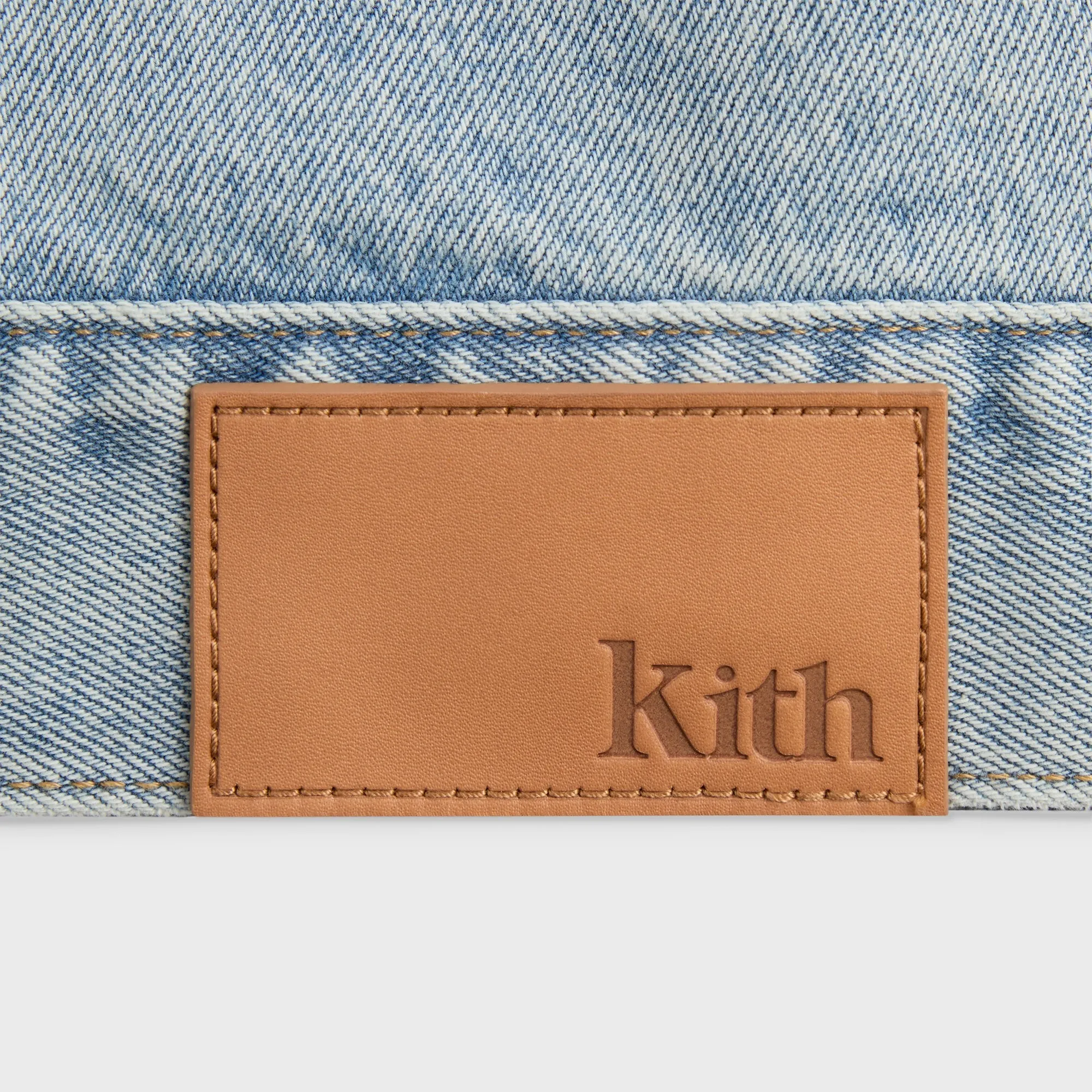 Kith Alonzo Denim Jacket - Light Indigo Impact Absorbing Back Panels Cotton Twill