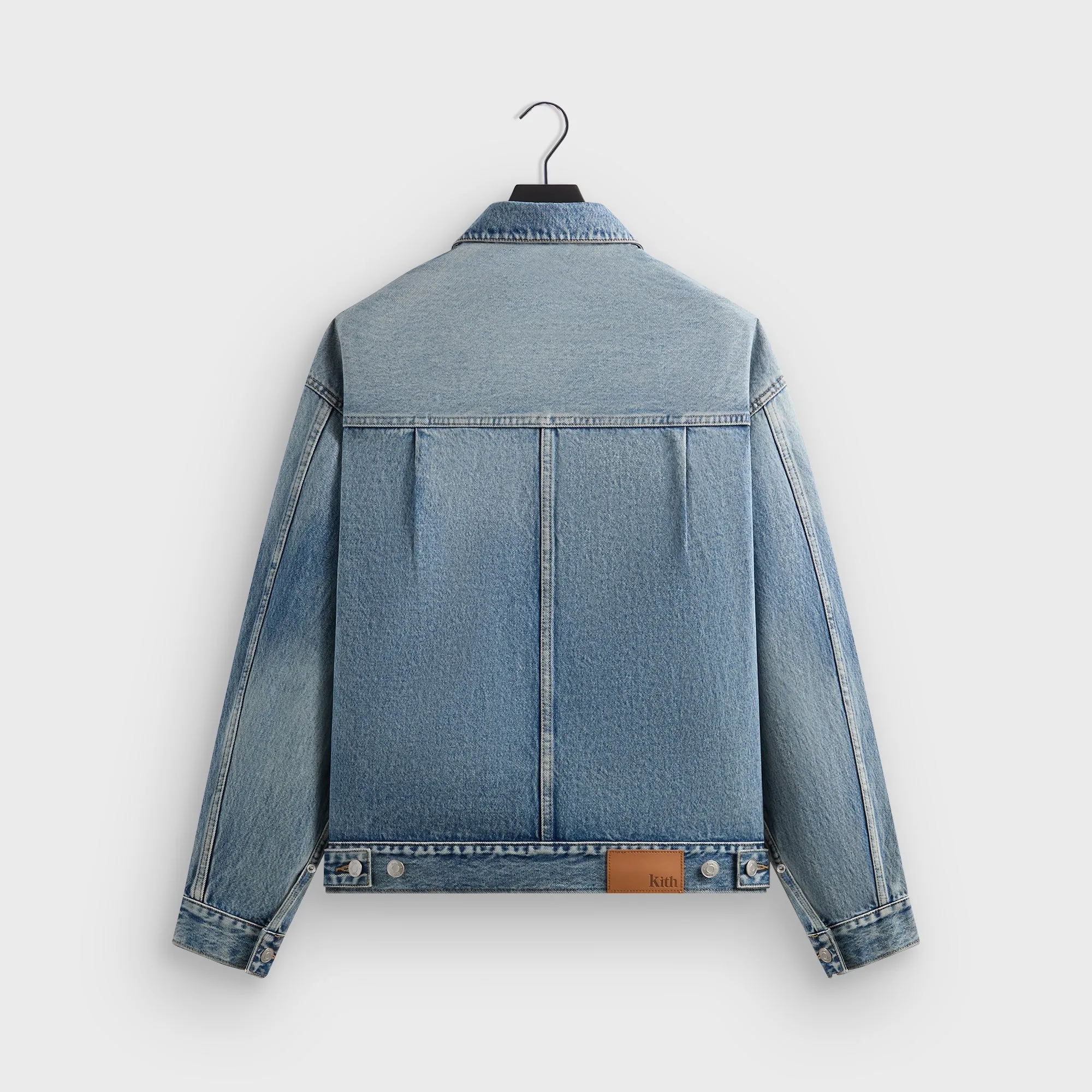 Kith Alonzo Denim Jacket - Mid Indigo Warm Essentials Flexible Side Gussets