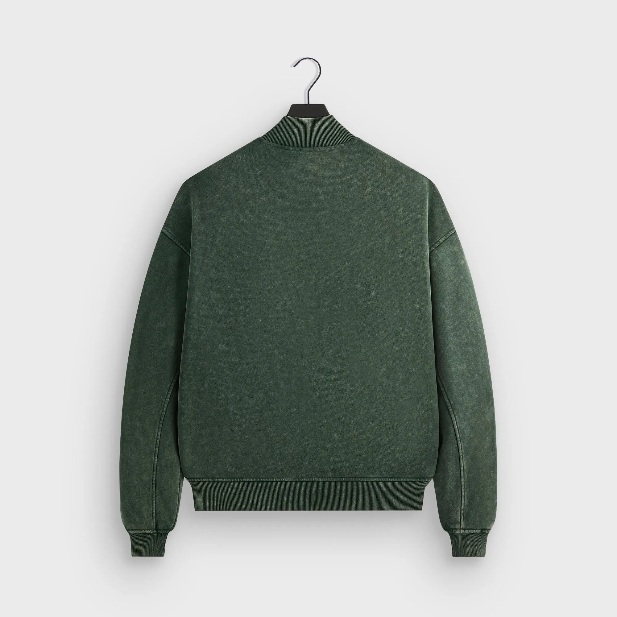 Kith Antique Wash Avery Bomber Jacket - Stadium High Visibility Trims Weatherproof Zippers