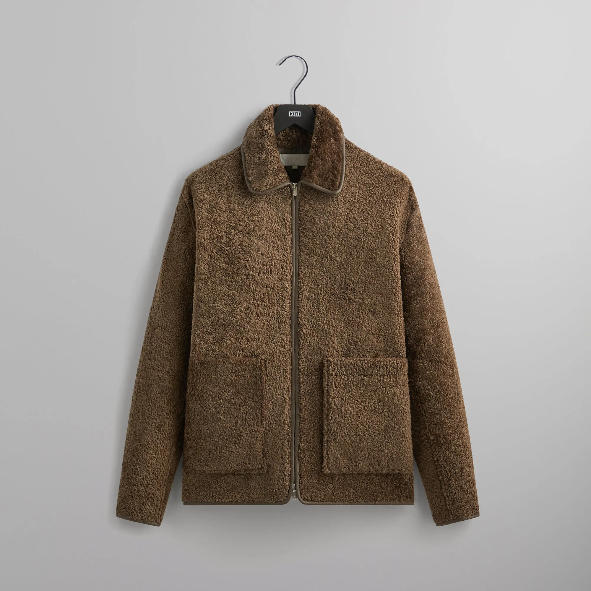 Kith Archer Shearling Jacket - Silo Flexible Zipper Guards