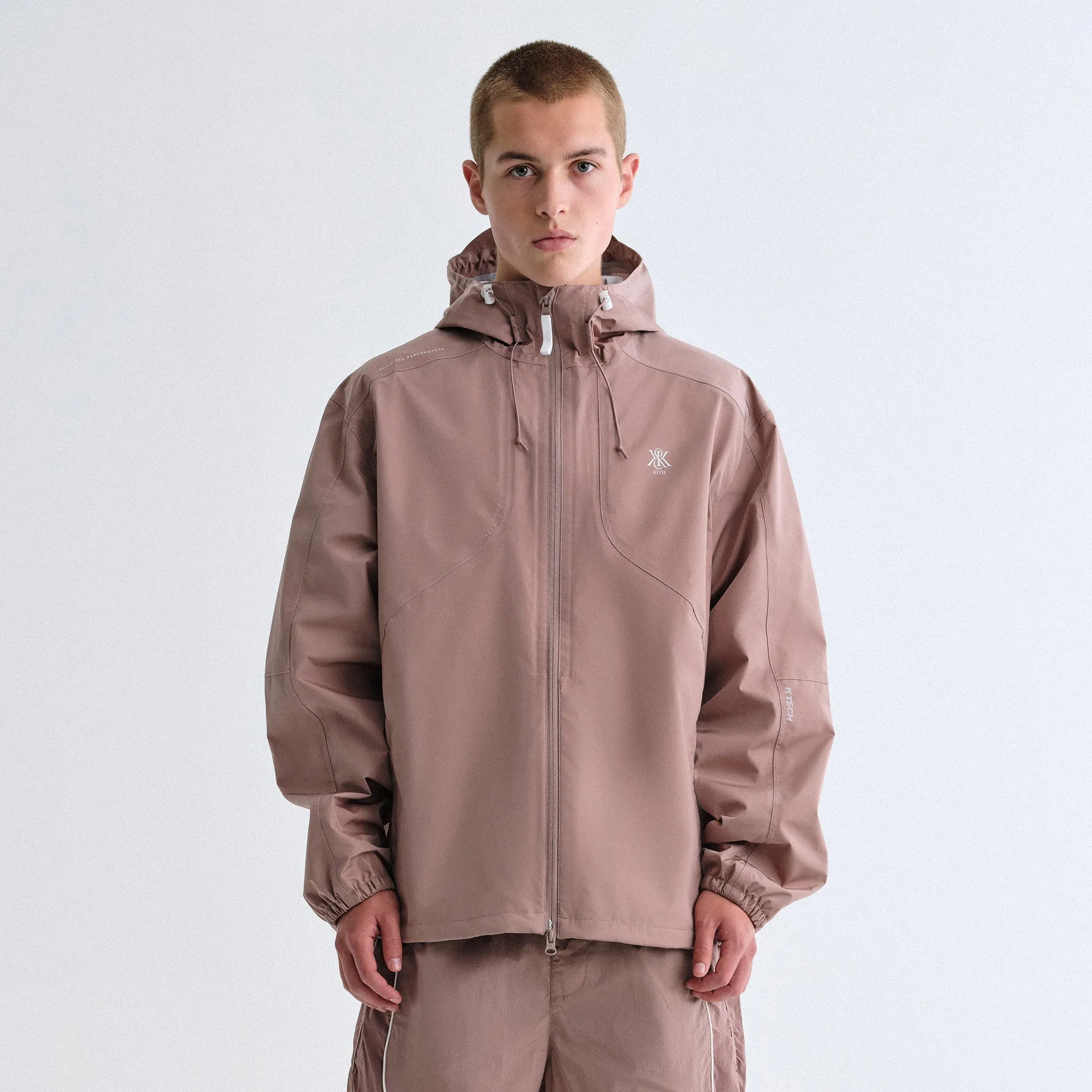 Kith Bonded Nylon Bolt Jacket - Dusty Mauve OdorResistantTreatment