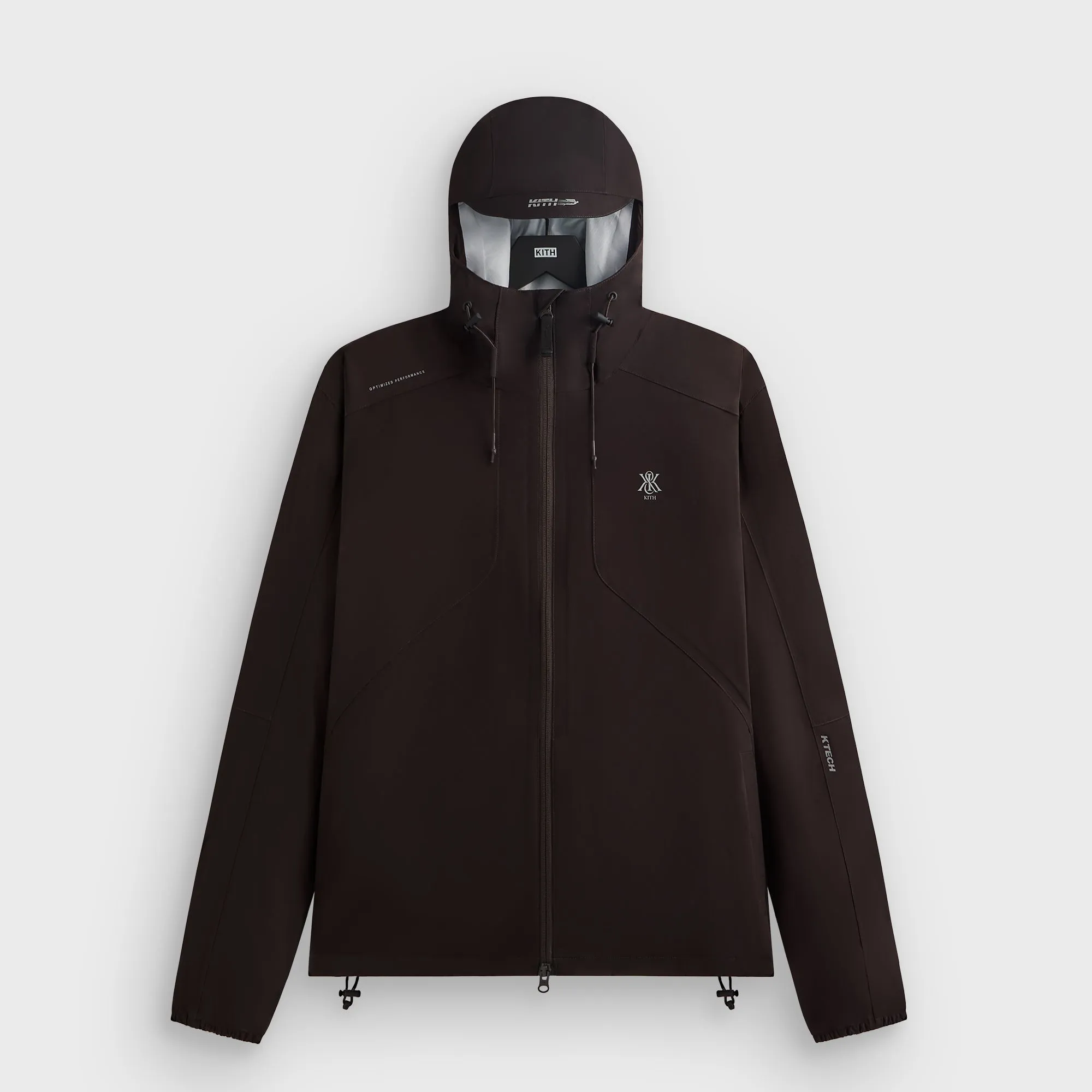 Basic Travel Fit Kith Bonded Nylon Bolt Jacket - Kindling
