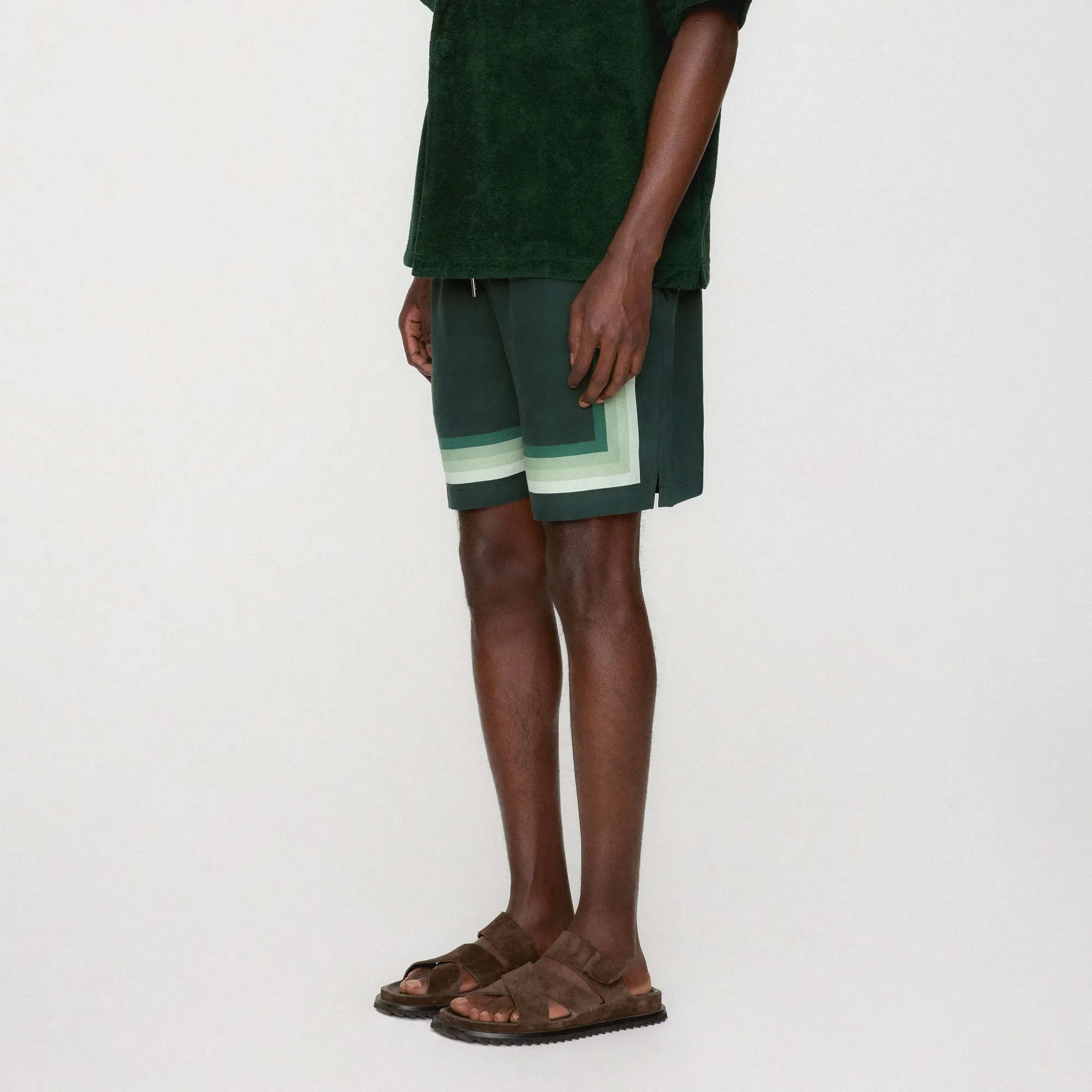 Adaptive Tension Control Kith Border Stripe Active Short - Stadium