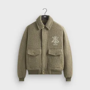 SlimSilhouette Kith Boucle Hawthorne Flight Jacket - Palomino