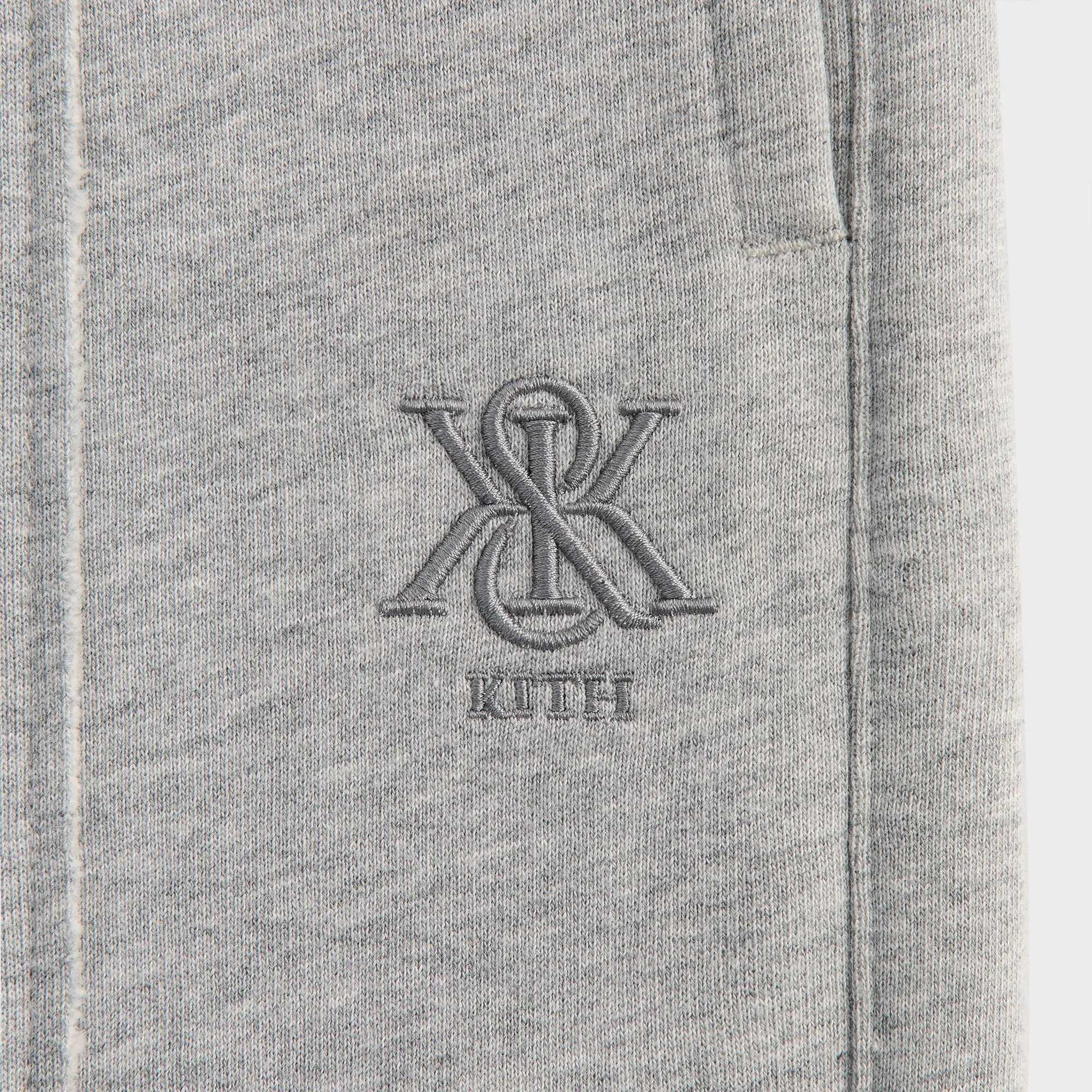 Kith Bryson Panelled Sweatpant - Mid Heather Grey ElasticWaistband