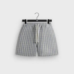 Soft Layers Kith Bubble Check Active Short - Light Indigo