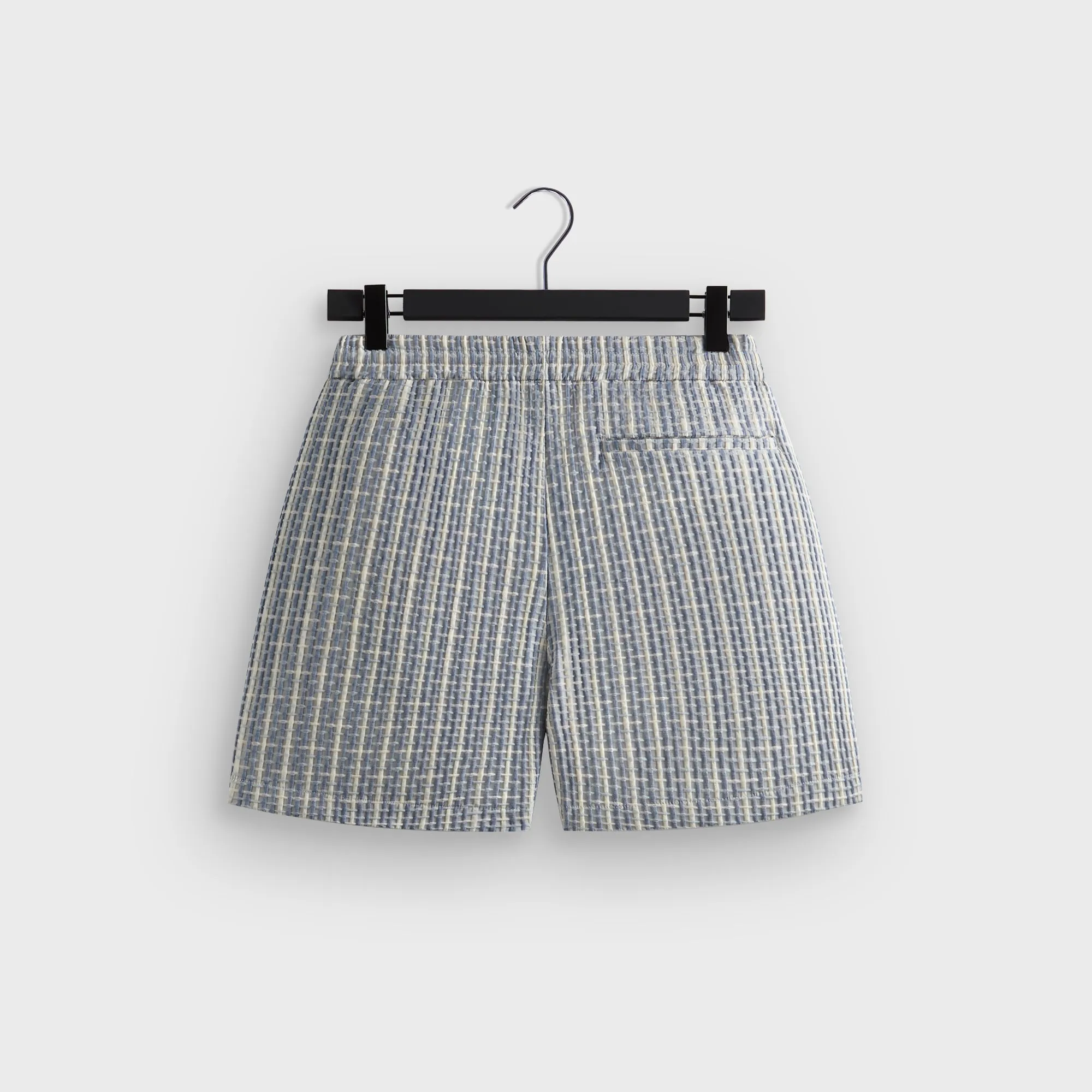 Snag Free Fabric Kith Bubble Check Active Short - Light Indigo