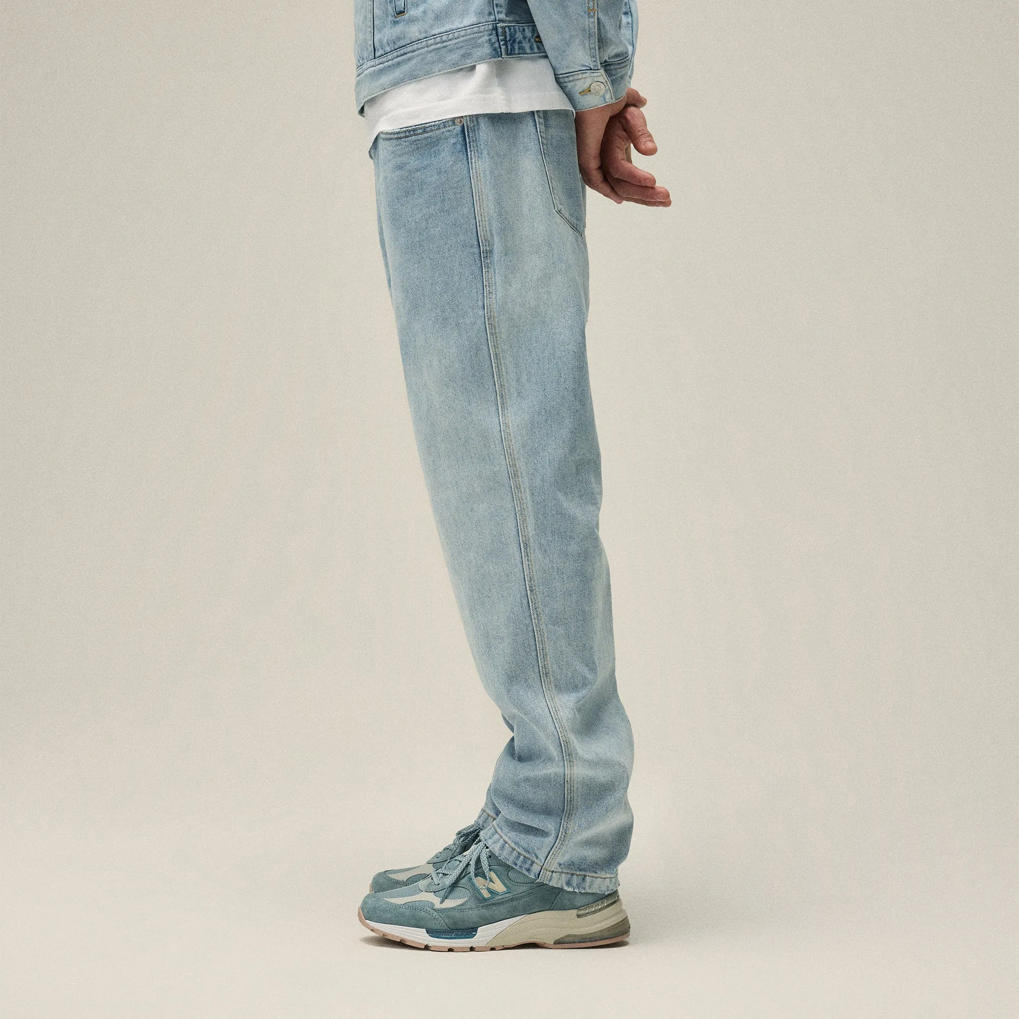 Travel Ready Kith Centre Straight Jean - Light Indigo