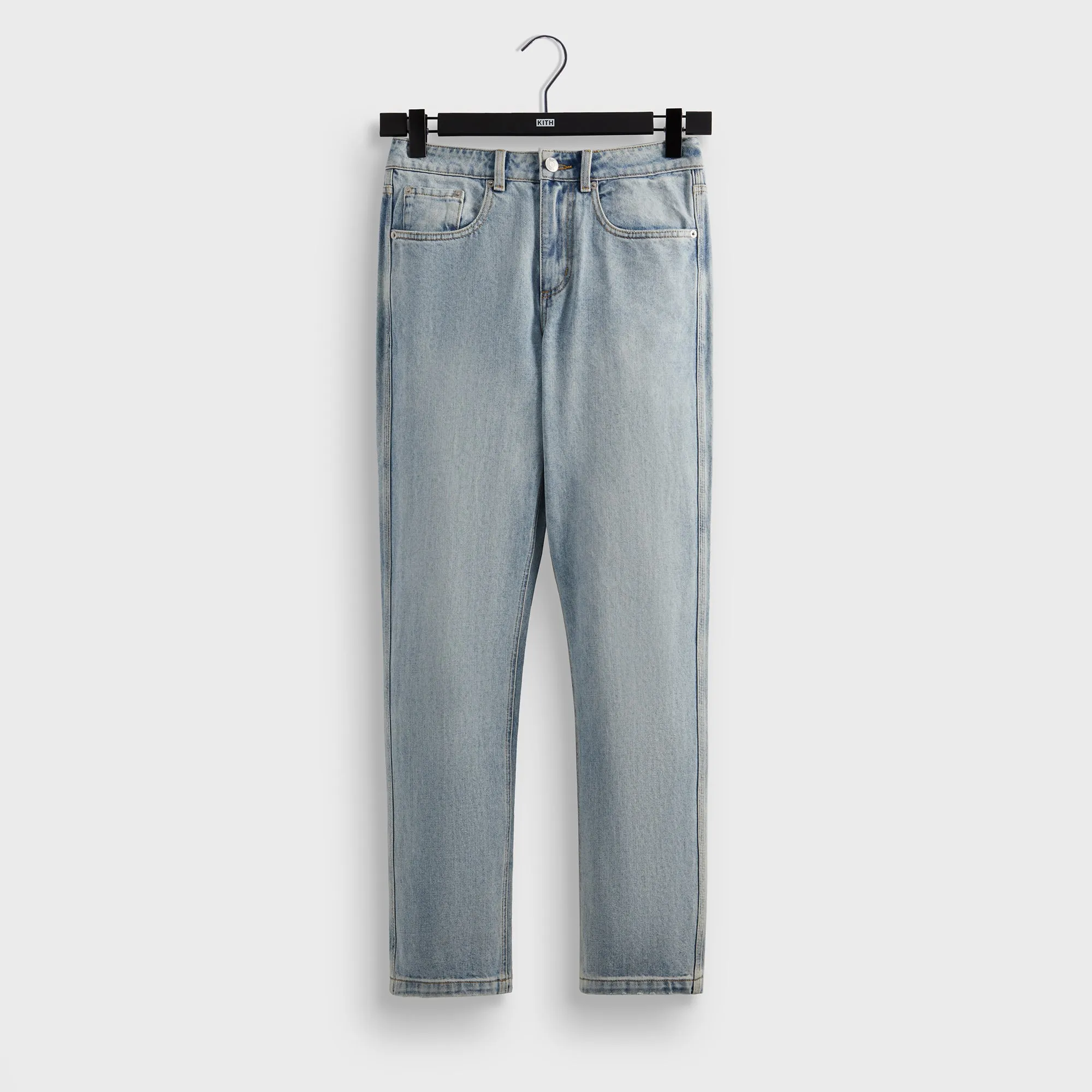 Outfit Plan Kith Centre Straight Jean - Light Indigo
