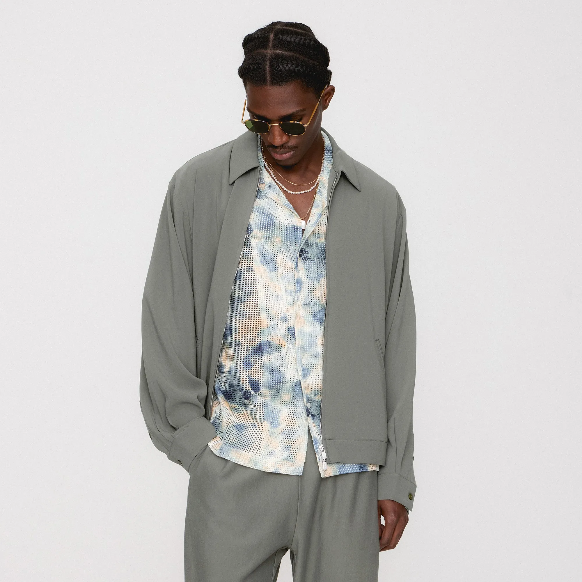 Kith Connor Blouson Jacket - Rhizome Stretch Weave Fabric