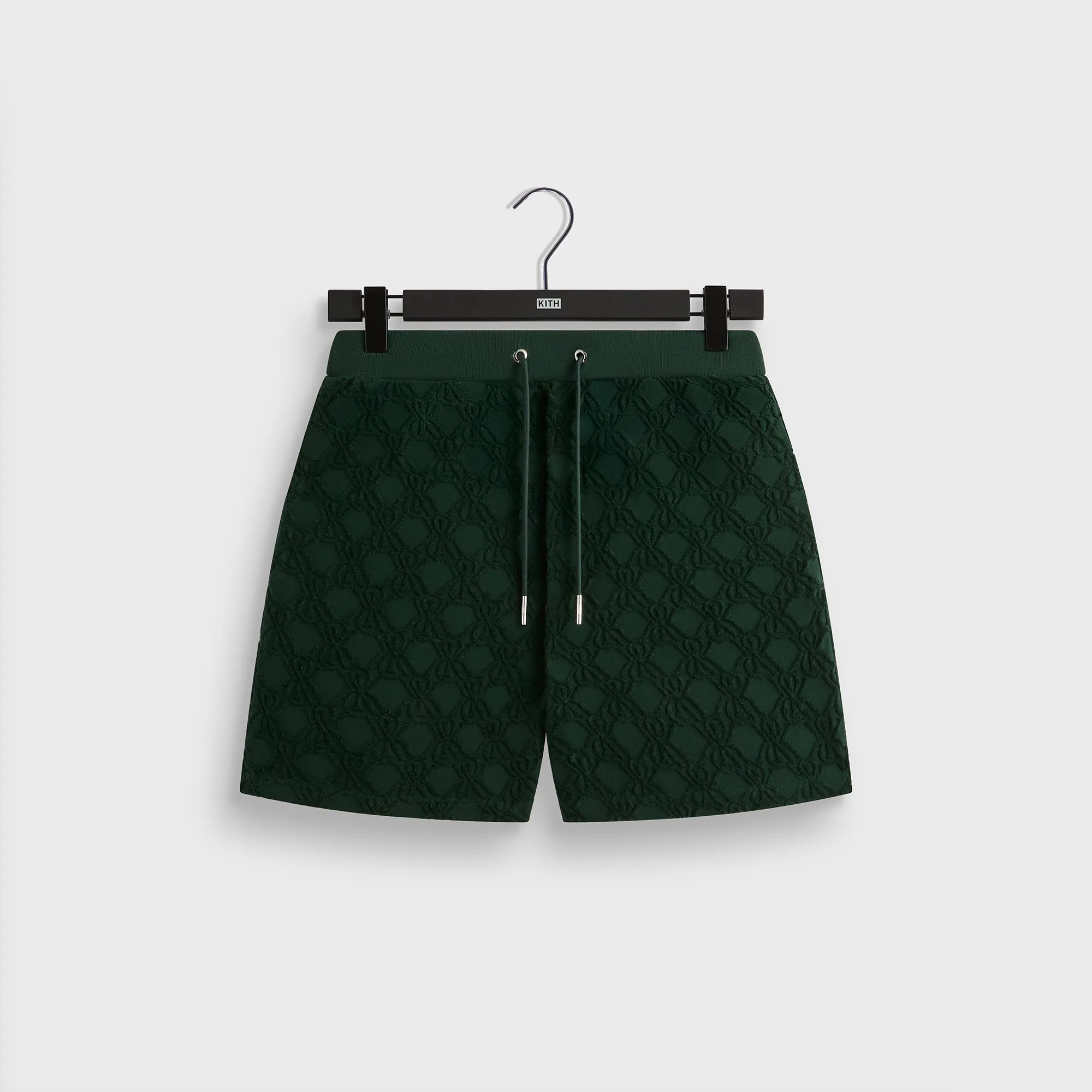Easy Adjust Drawcord Relaxed Waist Kith Crest Monogram Terry Graham Short - Stadium