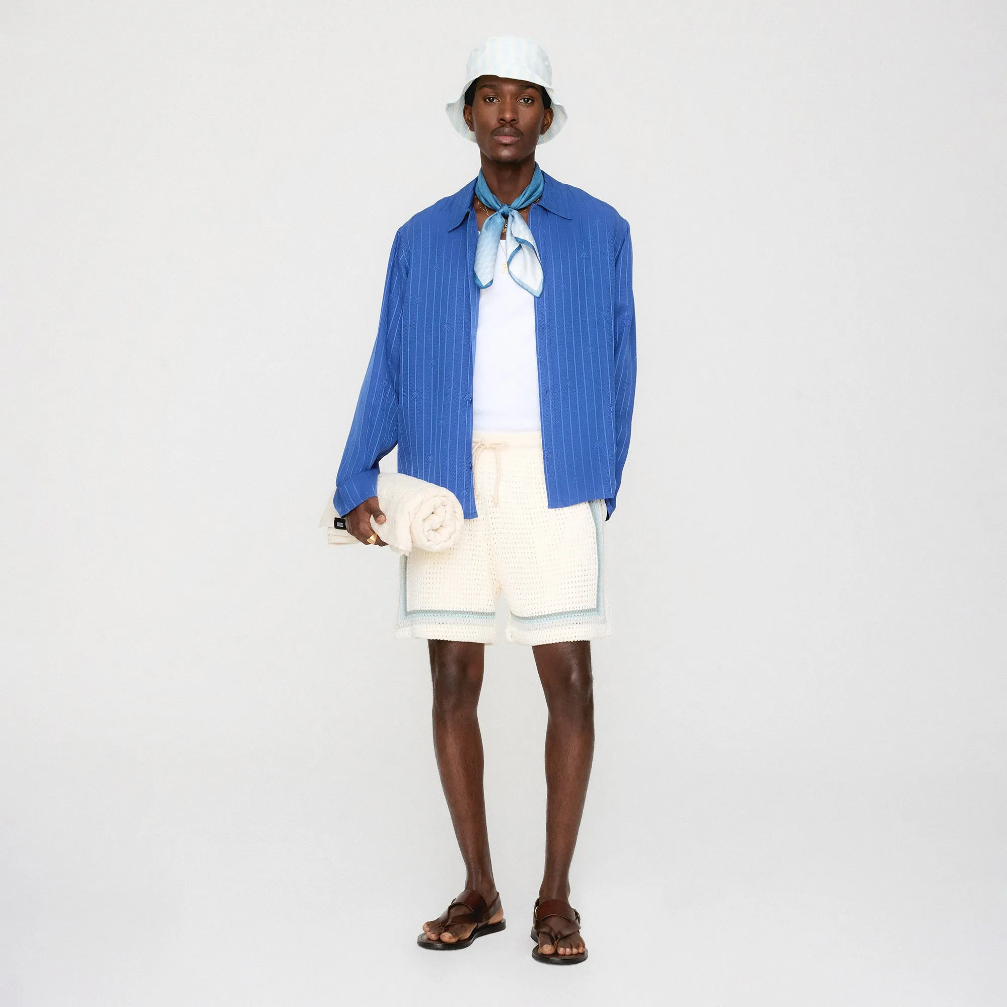 Stain-Resistant Lightweight Design Kith Crochet Curtis Short - Waffle