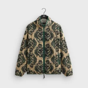 Kith Damask Floral Sherpa Harper Jacket - Eternal Contrast Stitch Reinforced Elbow Padding