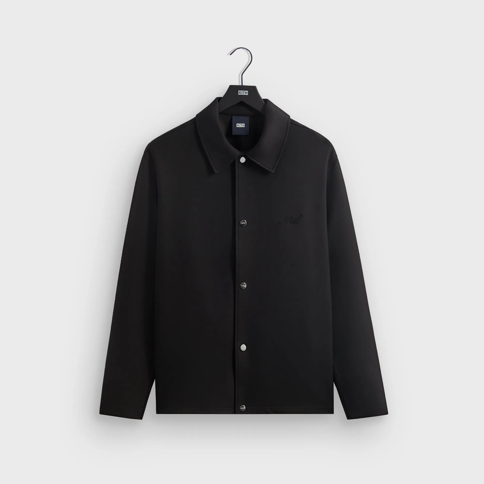 Kith Double Weave Coaches Jacket - Black SiliconeGrip