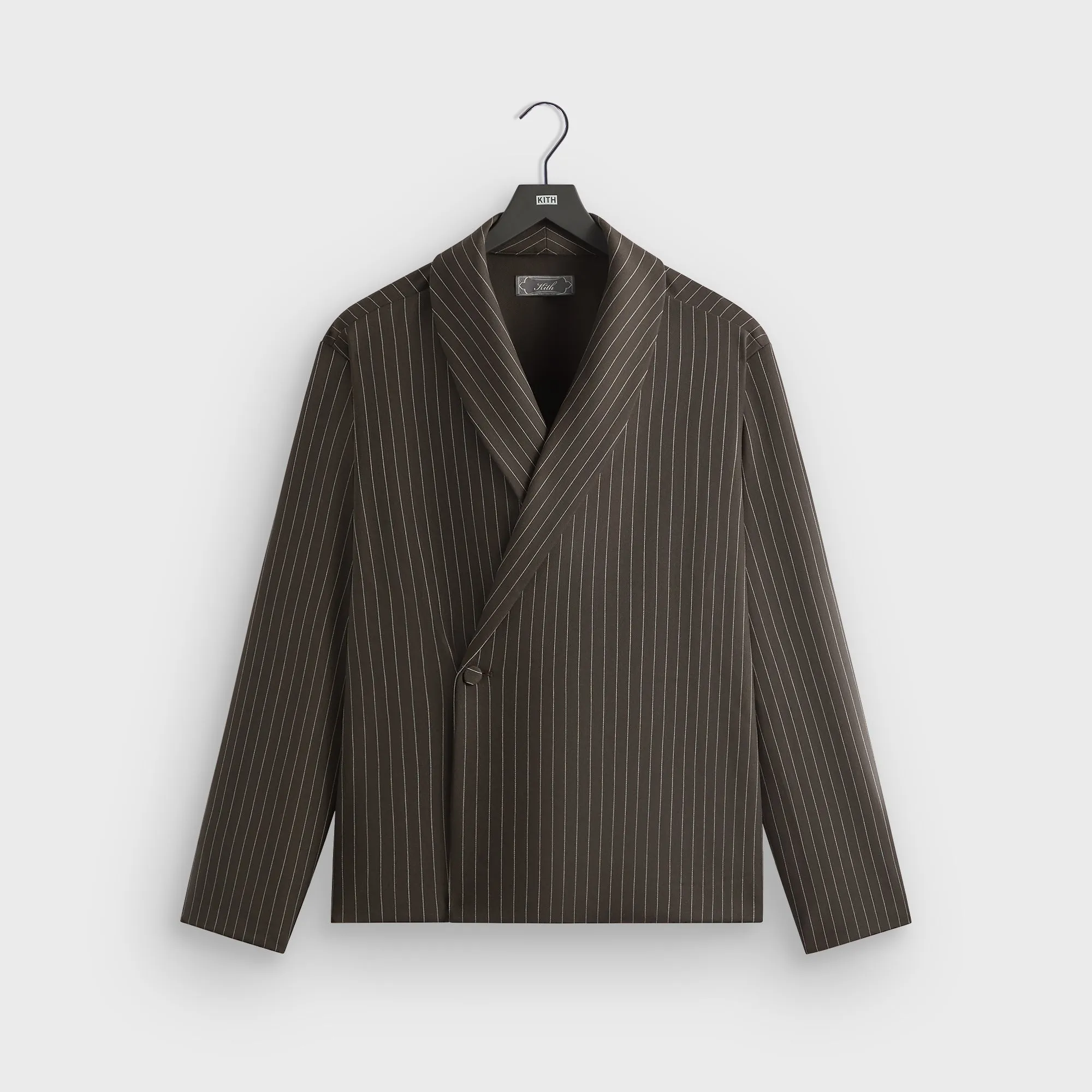 Compact Storage Zippered Vents Kith Double Weave Long Sleeve Thompson Crossover Shirt - Kindling