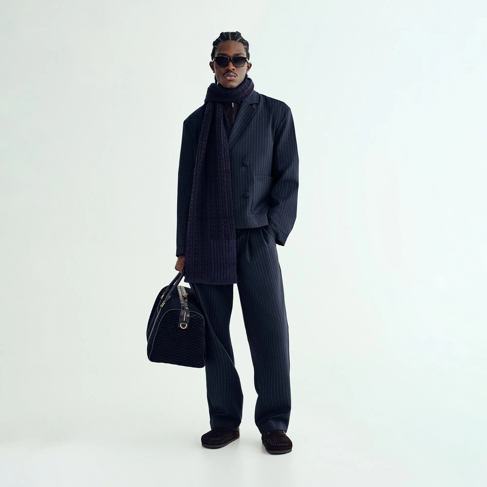 Kith Double Weave Raya Blazer - Nocturnal Lightweight Polyester Blend