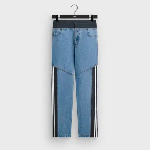 Kith for adidas Football Denim Pant - Blue Cool Day Look