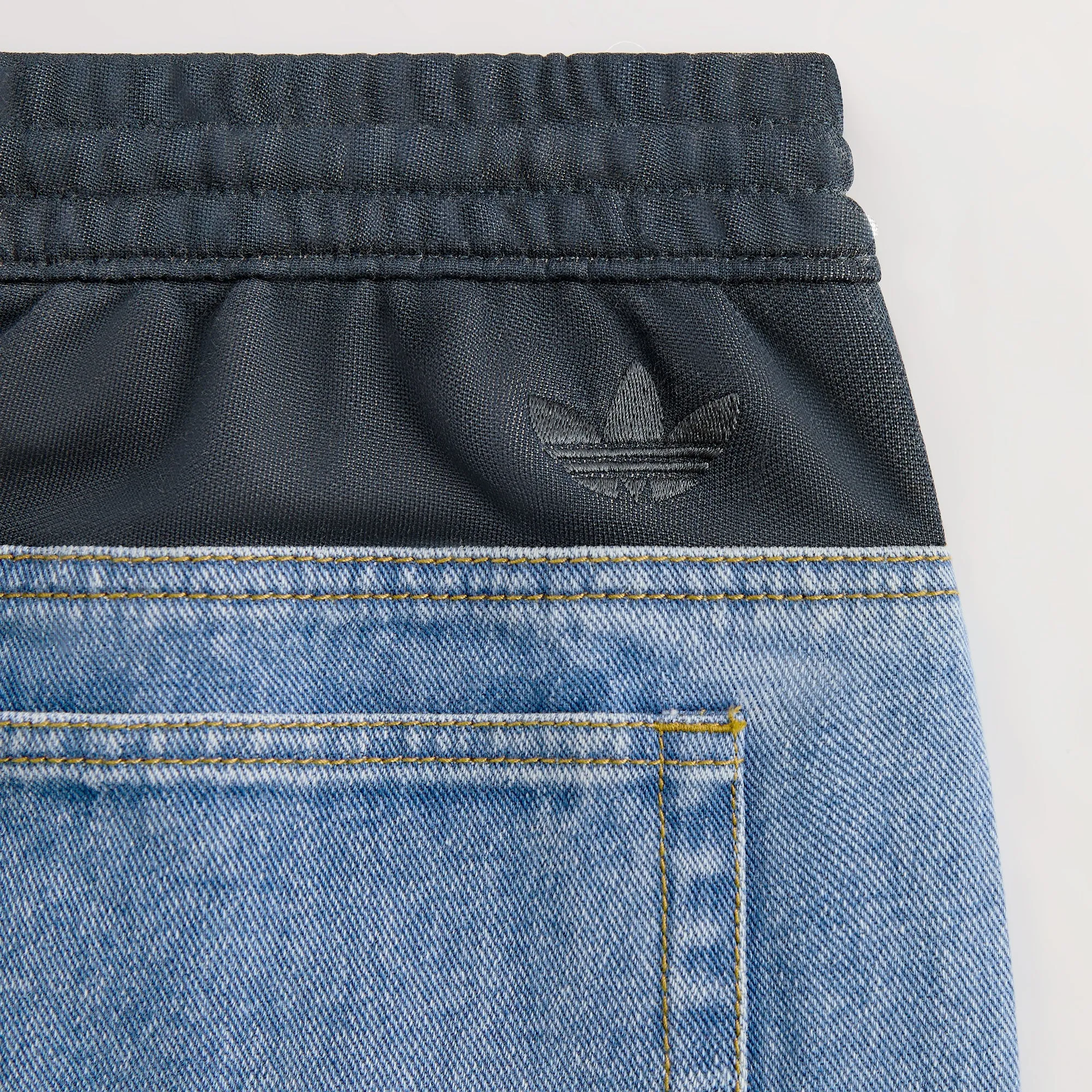 Kith for adidas Football Denim Pant - Blue Student Outfit Streetwear Fan Cool Texture