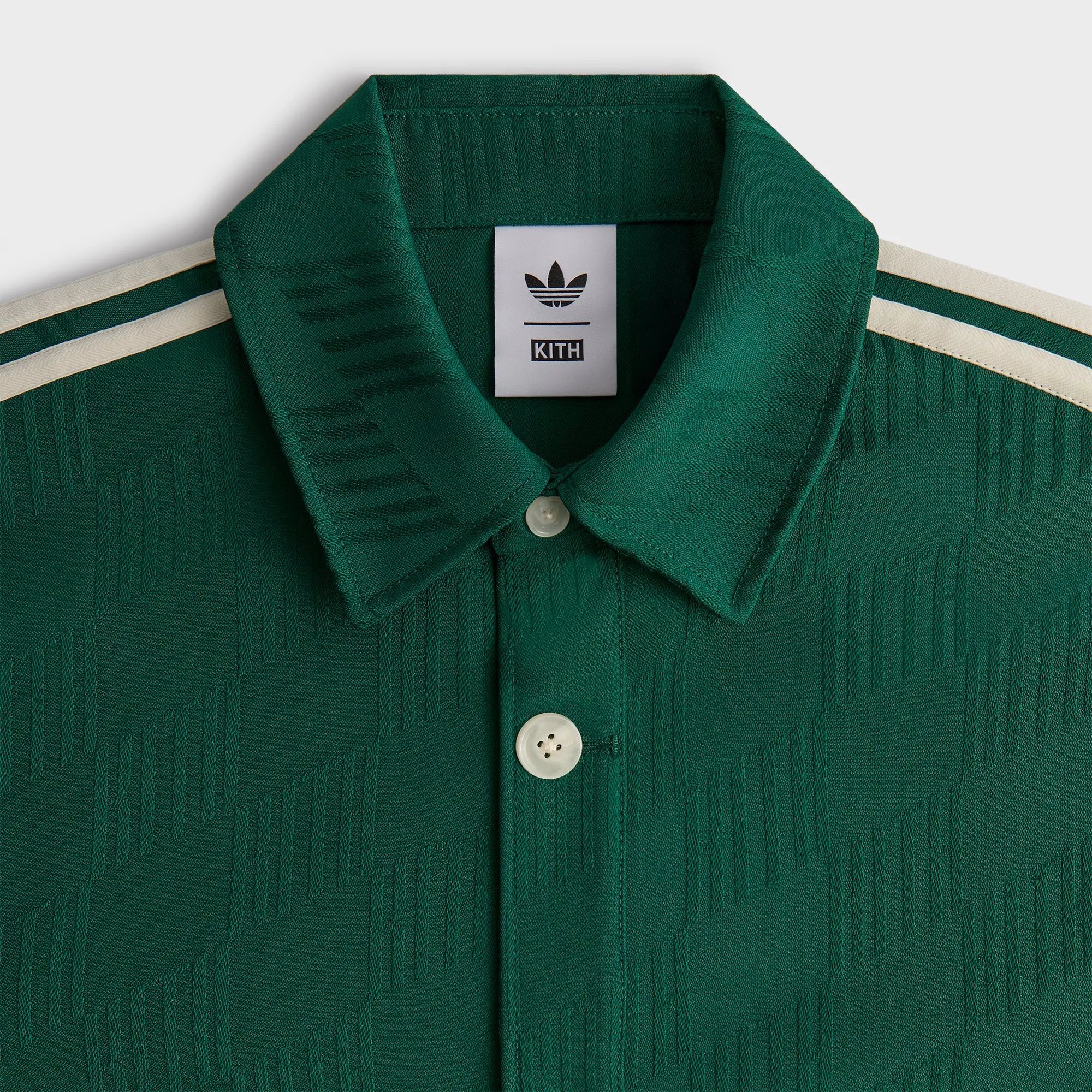Anti Snag Fabric ModularLayering Kith for adidas Football Jacquard Overshirt - Green