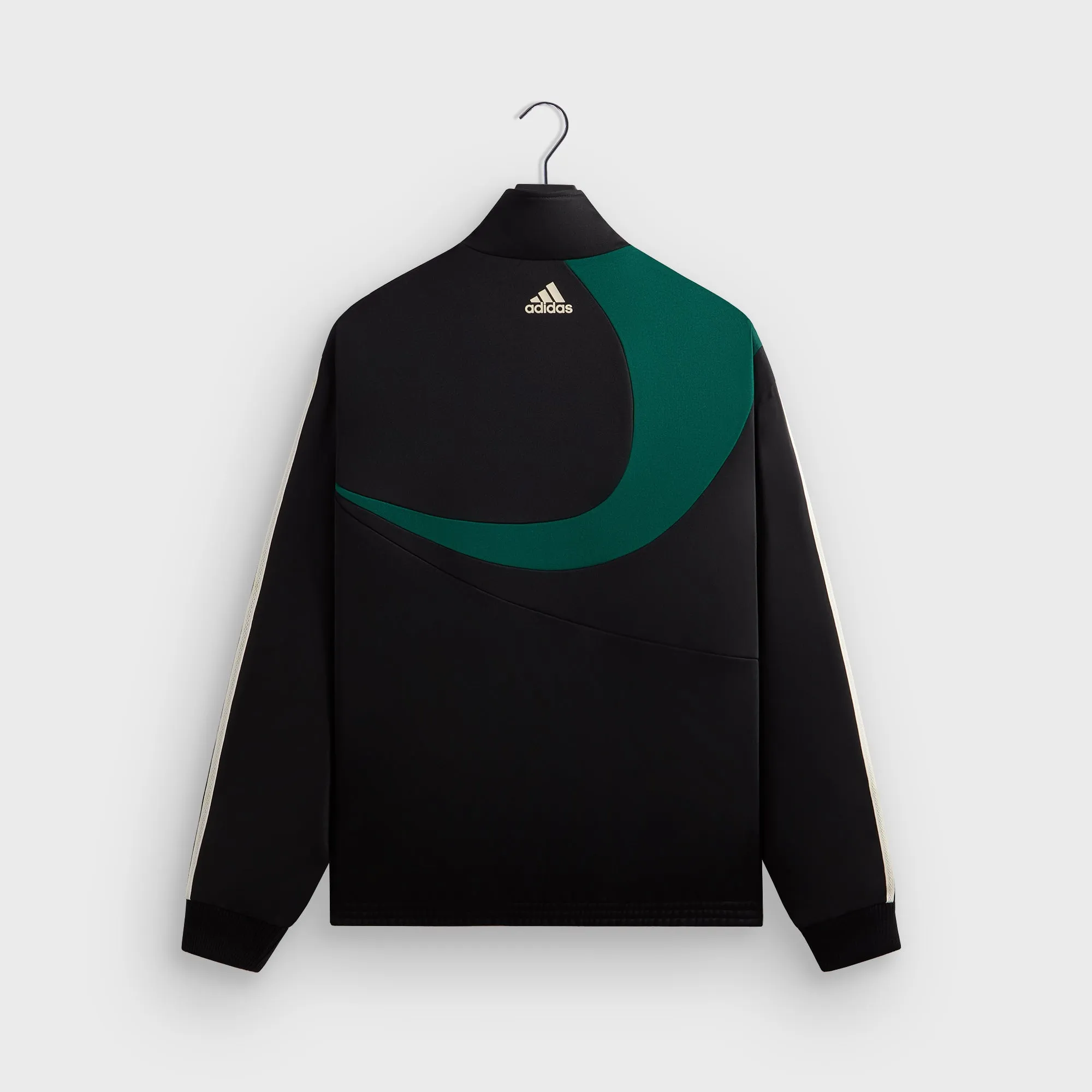 Flatlock stitching Eco Friendly Construction Kith for adidas Football Track Jacket - Black