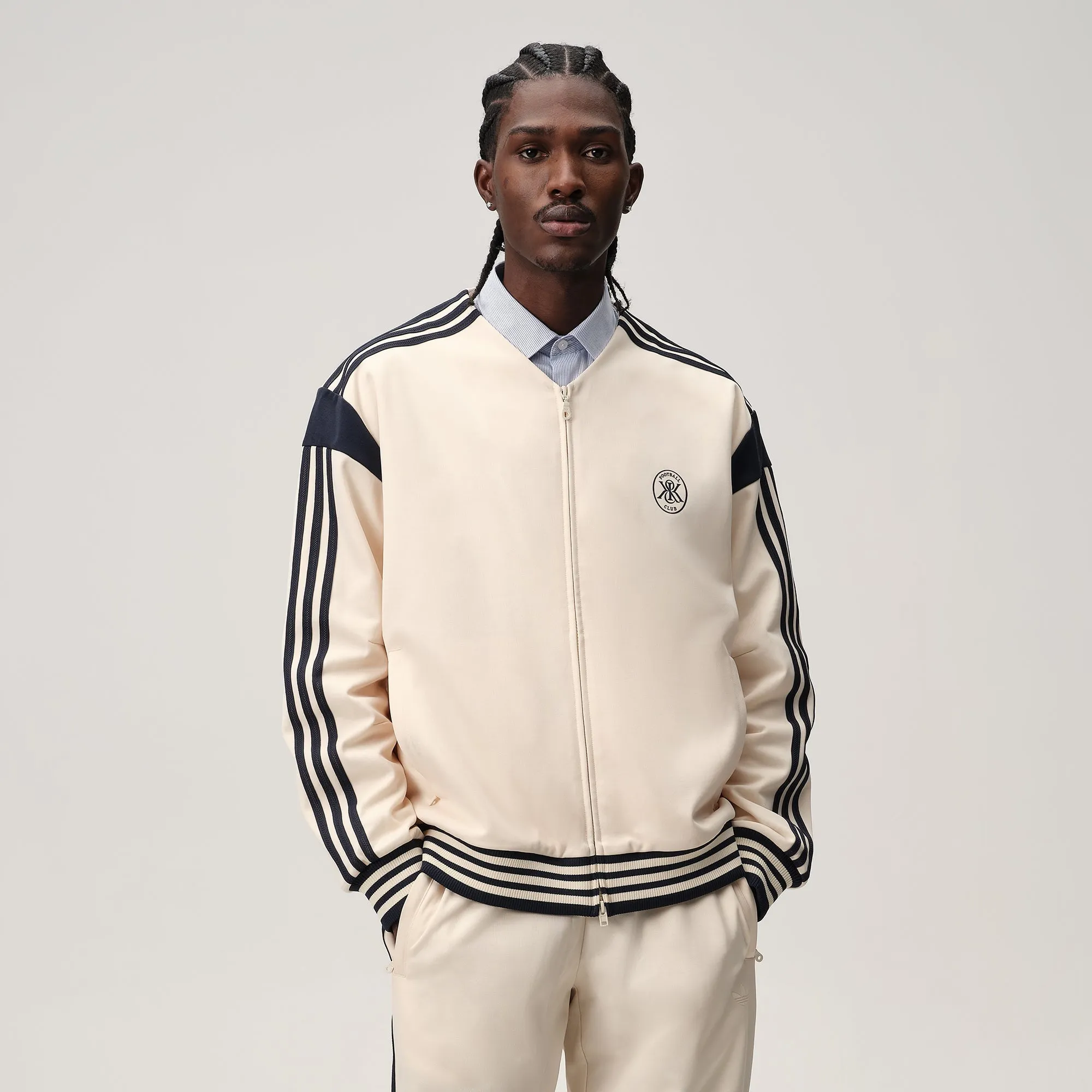 Kith for adidas Football Track Top - Sandrift Stretchable Material ReinforcedElasticHem