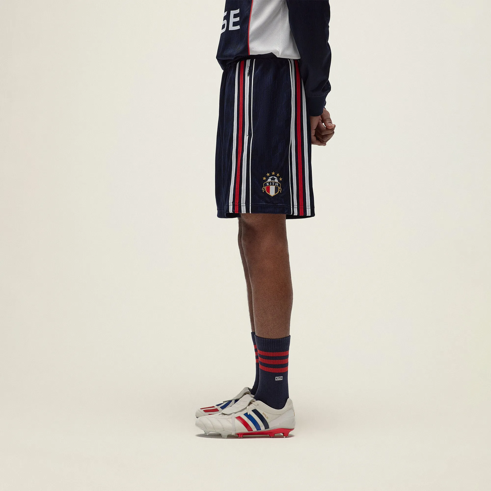 Beach Vacation Kith for adidas Football Uniform Short - Legend Ink