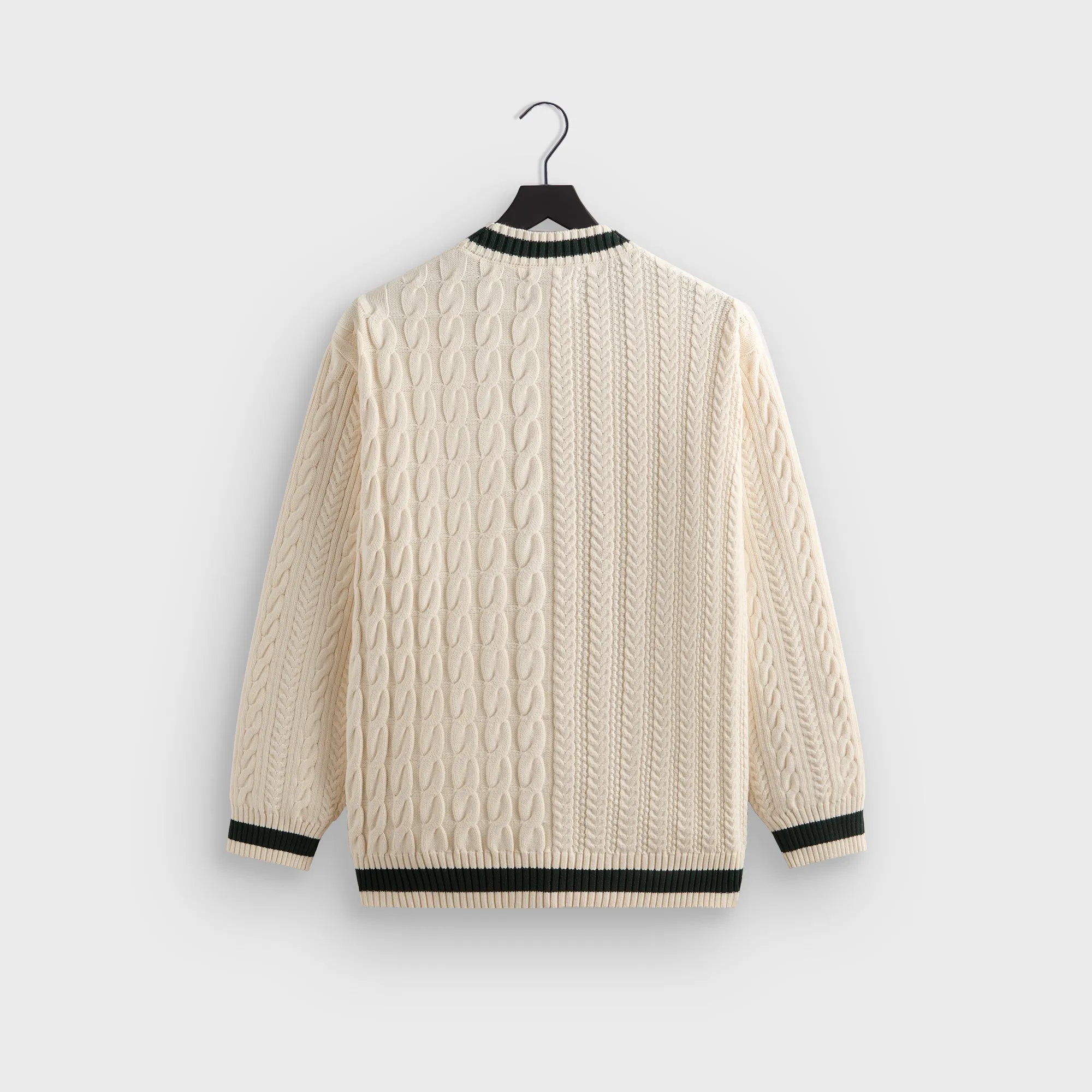 Organic Cotton Blend Down Filled Kith for Wilson Cardigan Sweater - Sandrift