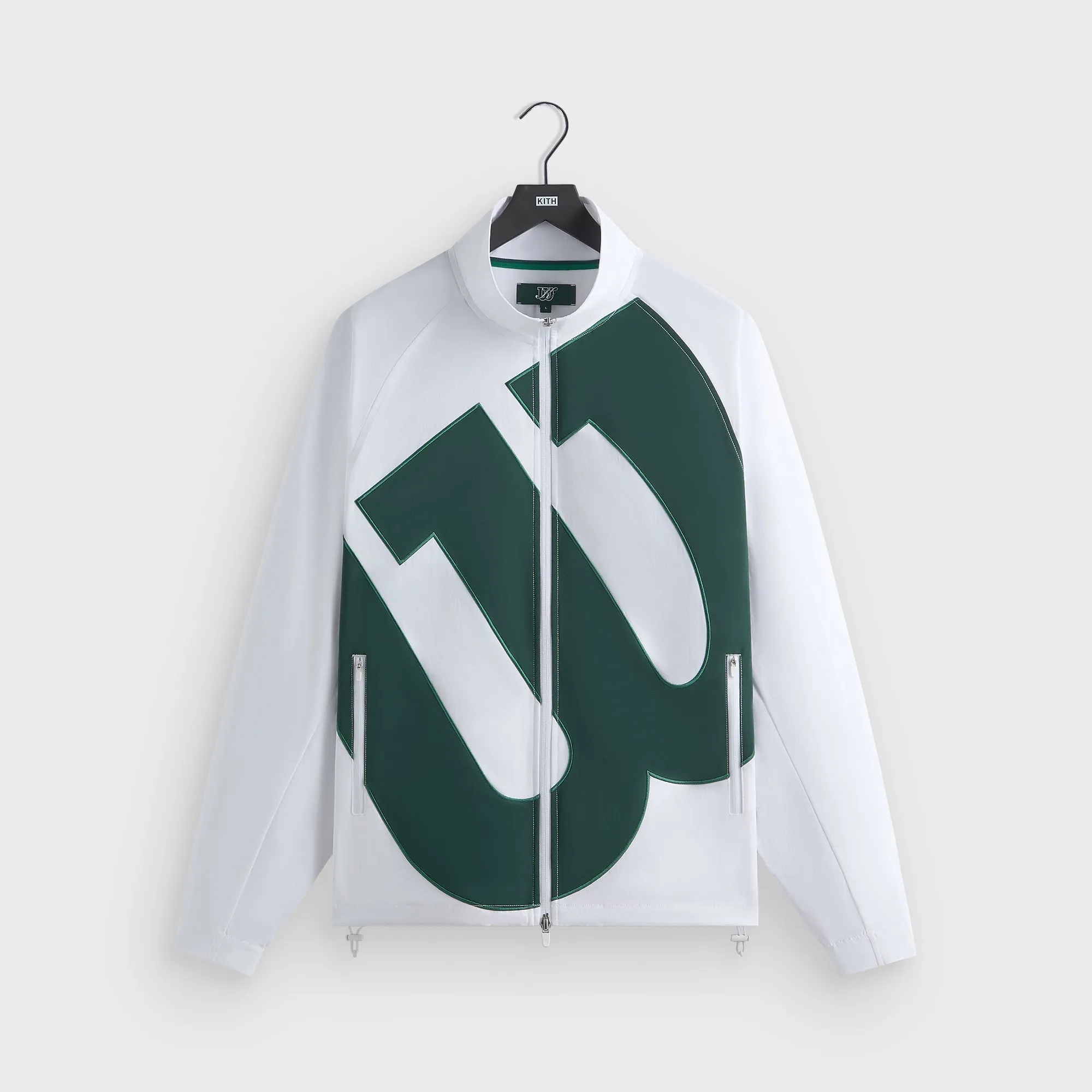 Kith for Wilson Track Jacket - White ErgonomicSleeveCut