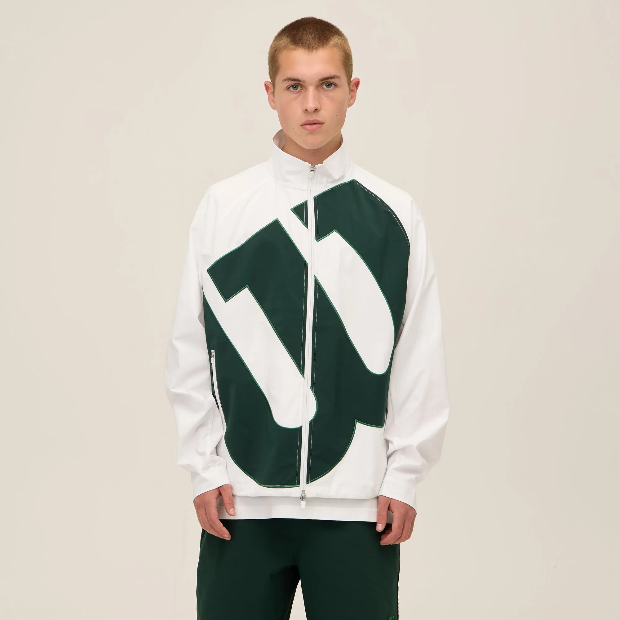 Checkered Style Kith for Wilson Track Jacket - White