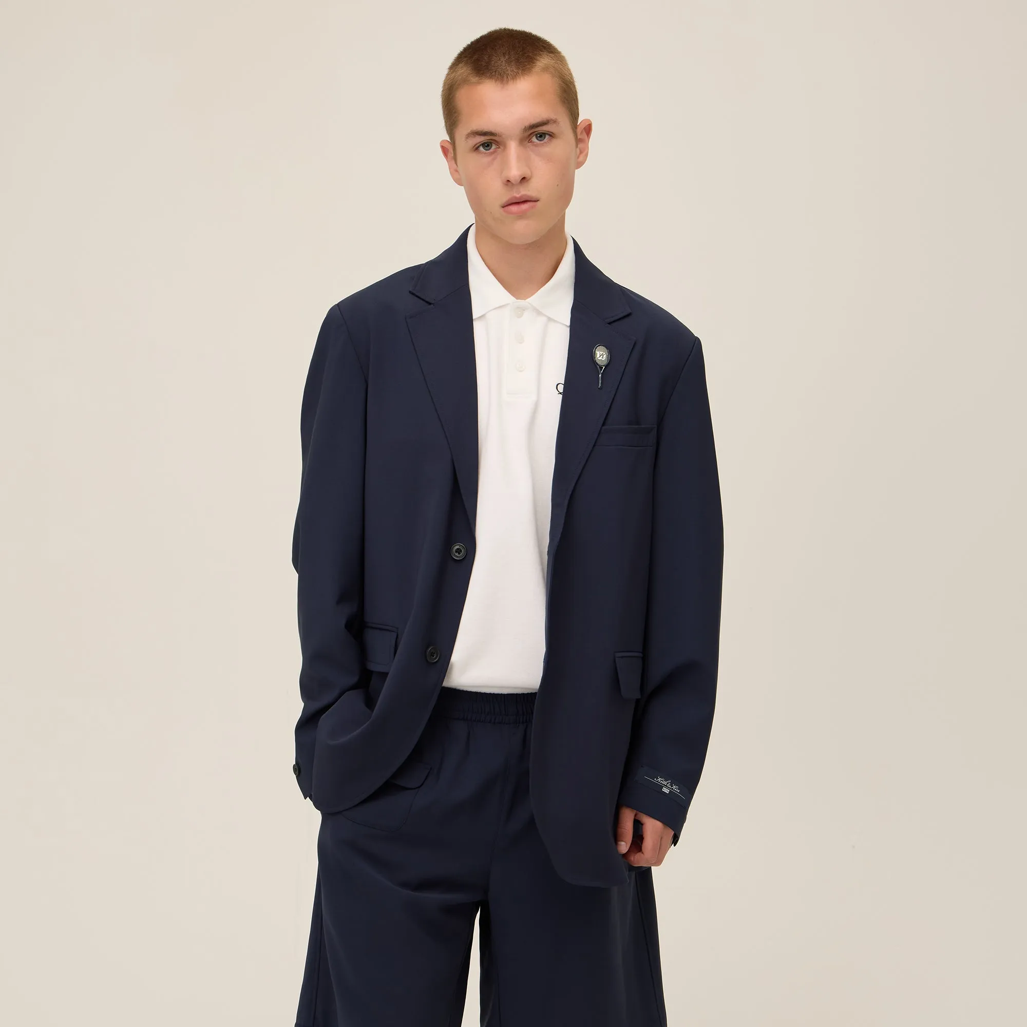 Light Look Kith for Wilson Wool Simon Blazer - Gulf