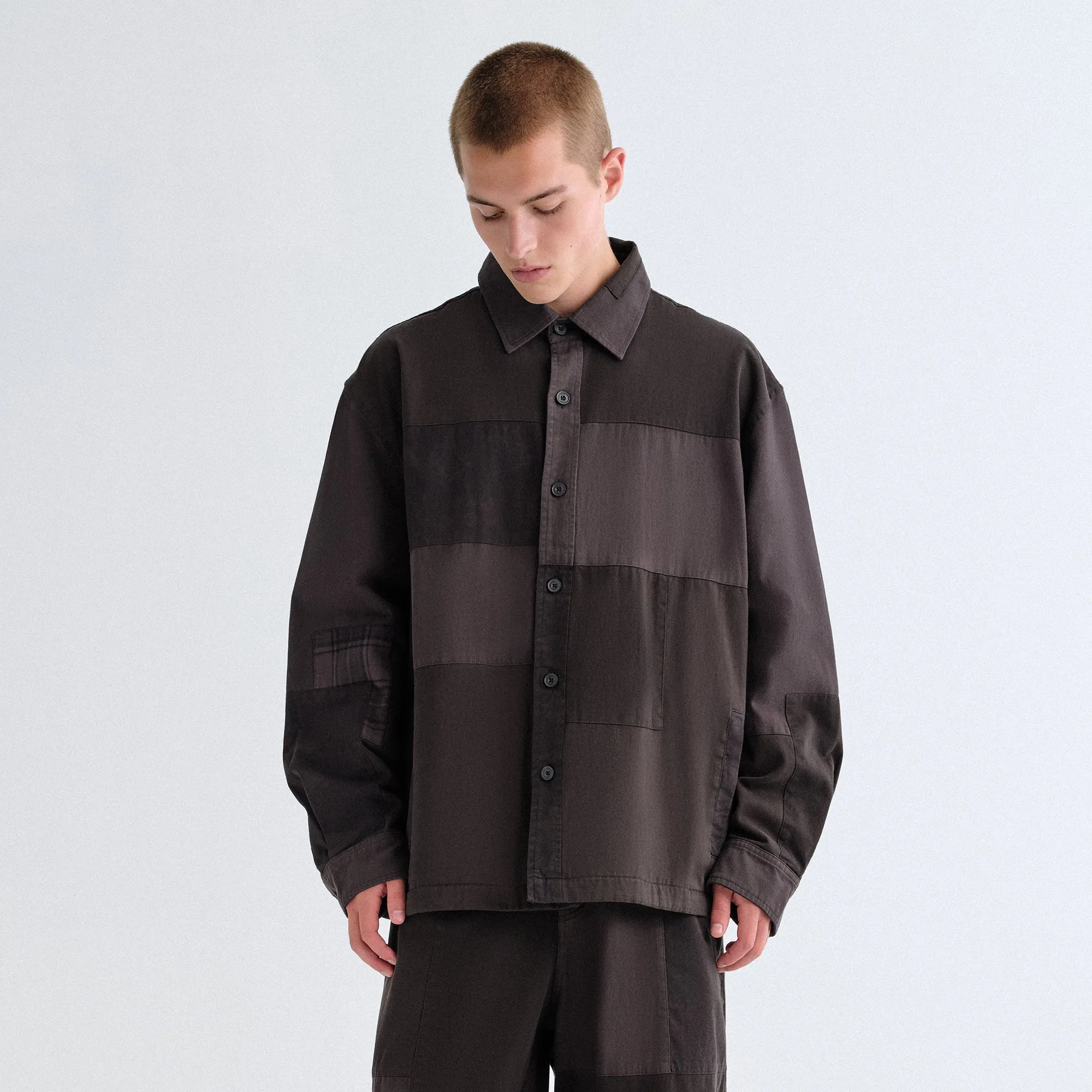 Water Resistant Shell Clean Fit Kith Garment Dyed Isaiah Buttondown - Carbon