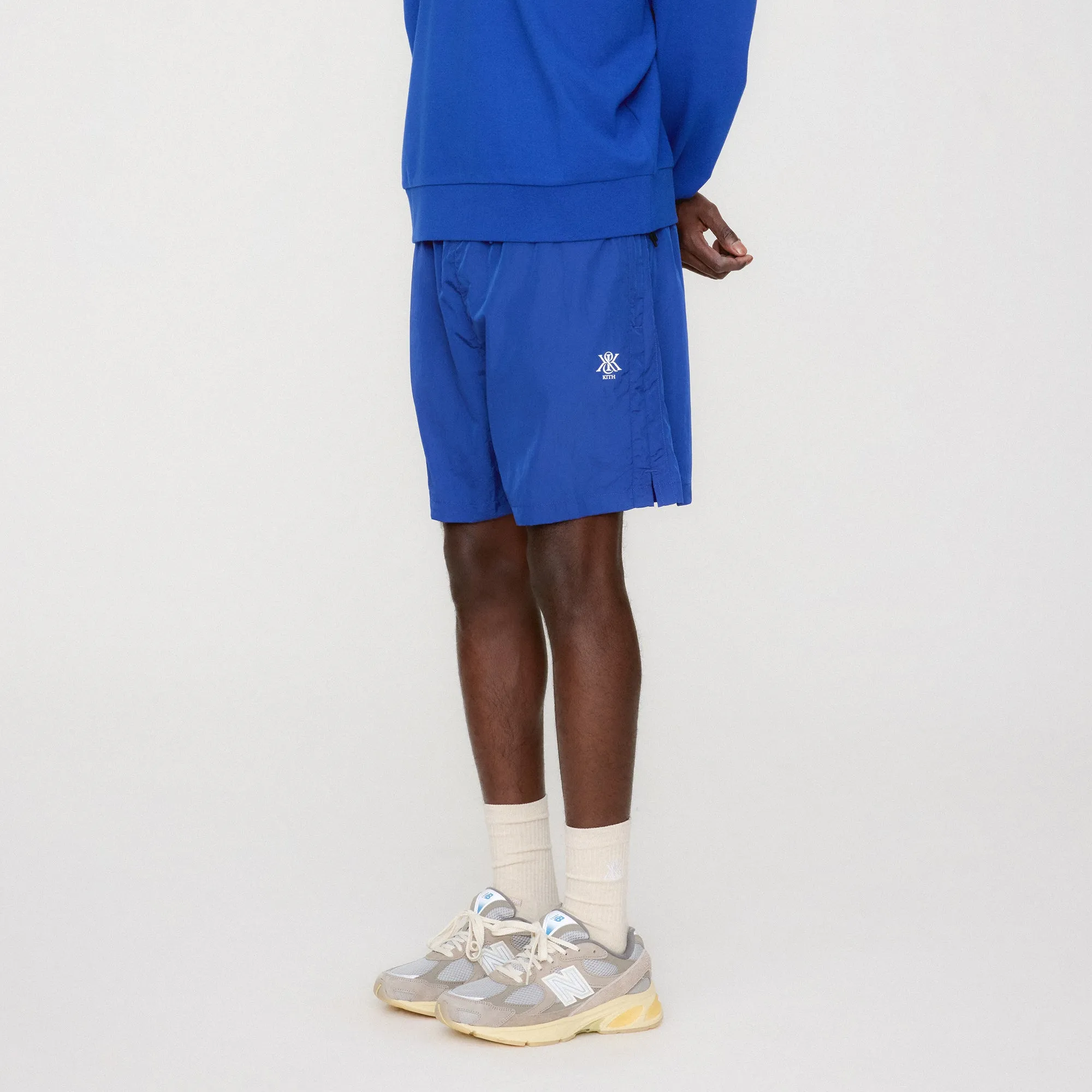 Fitness Ready Kith Garment Washed Nylon Active Swim Short - Current